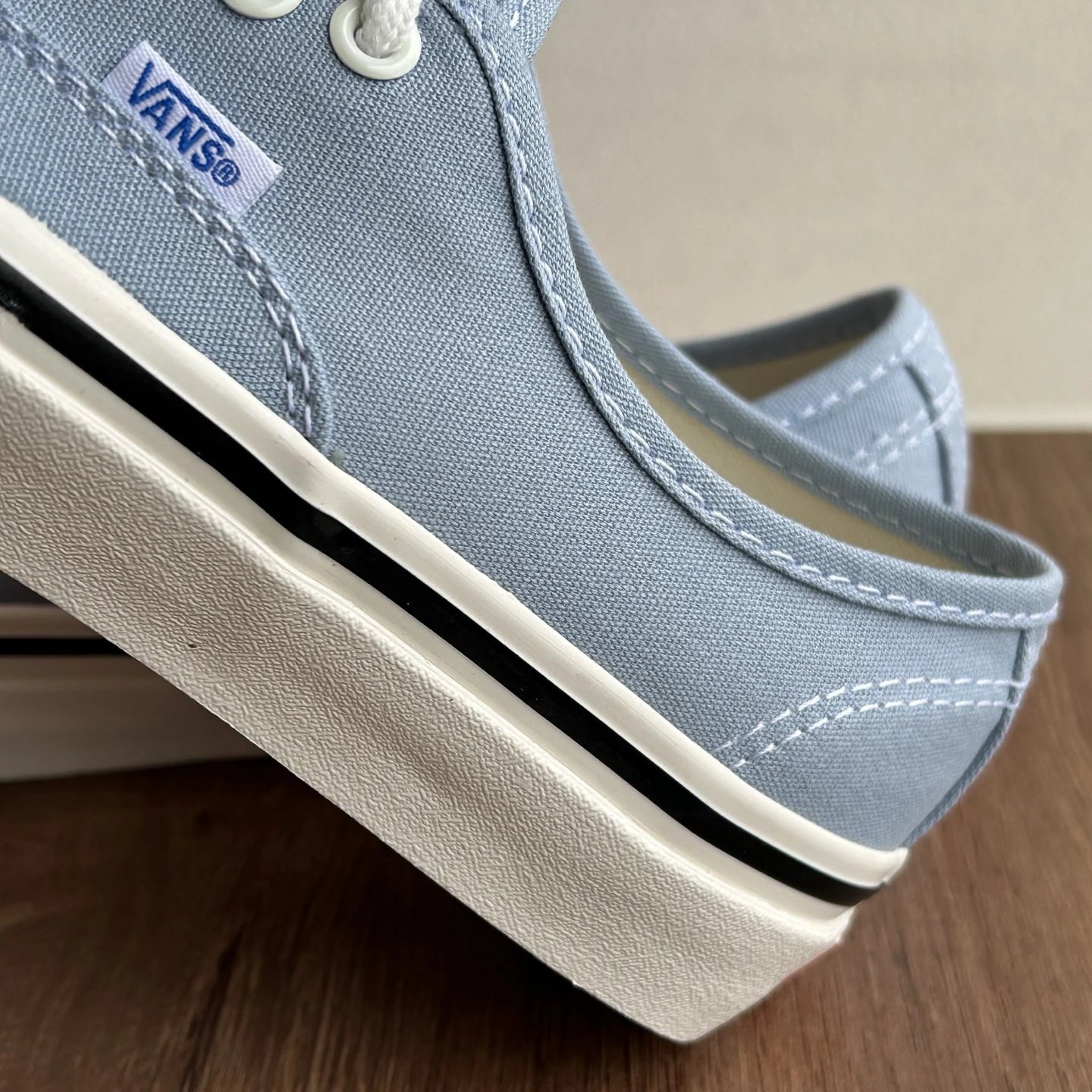 Authentic Canvas Low Skate Shoes Sky Blue - Gallery Image 5 - Detailed View