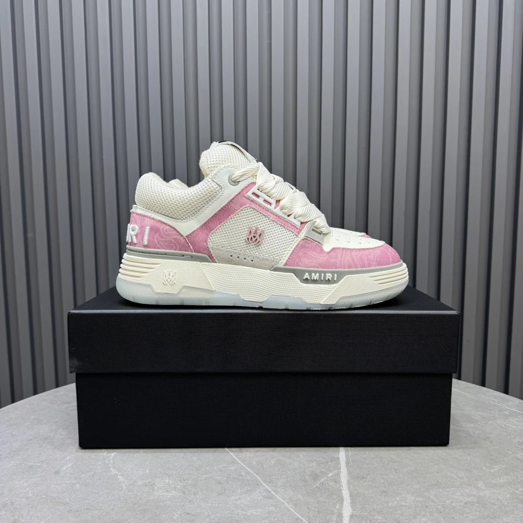 Low Top Mesh Suede Skate Sneakers Vintage Rose - Gallery Image 1 - Detailed View
