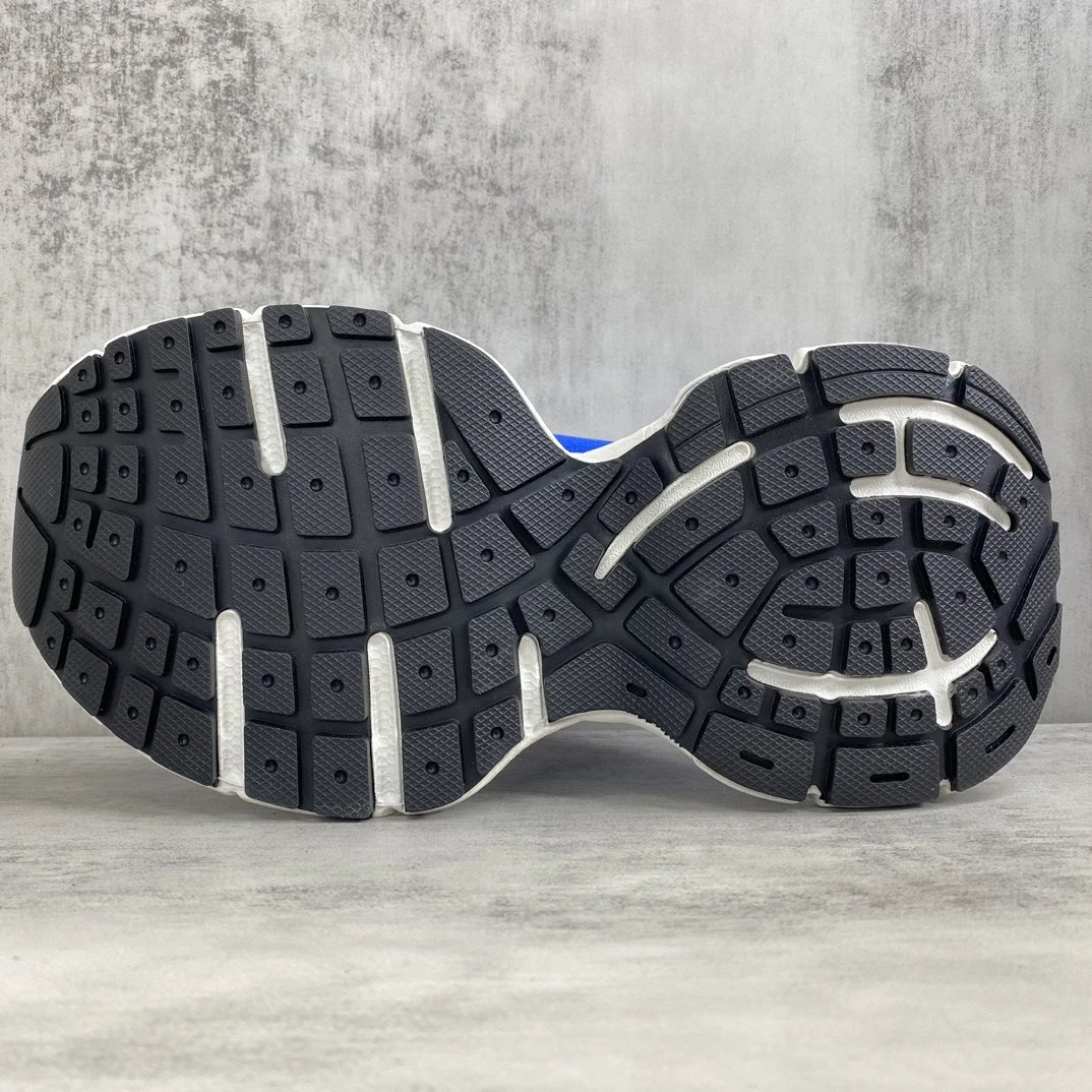 Chunky Knit Sock Sneakers Retro Sport Shoes Azure Blue - Gallery Image 8 - Detailed View