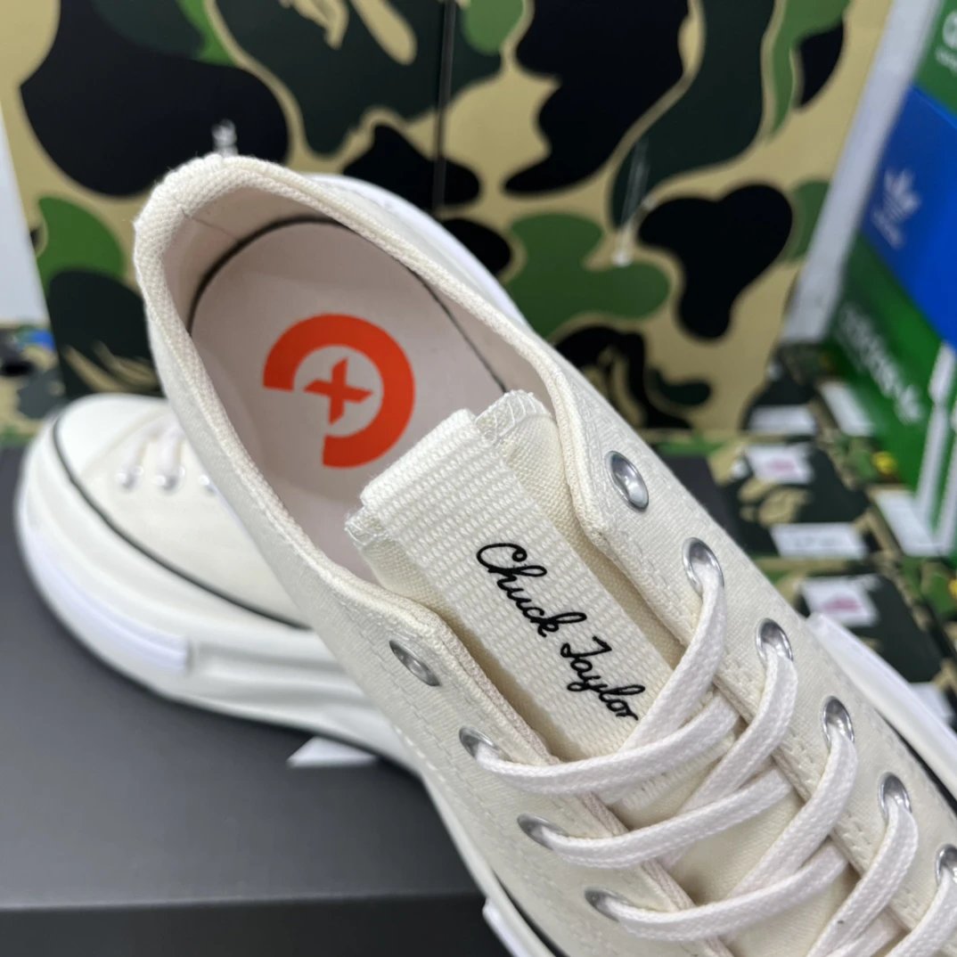 Low Top Canvas Sneakers Creamy Sea Salt - Gallery Image 8 - Detailed View