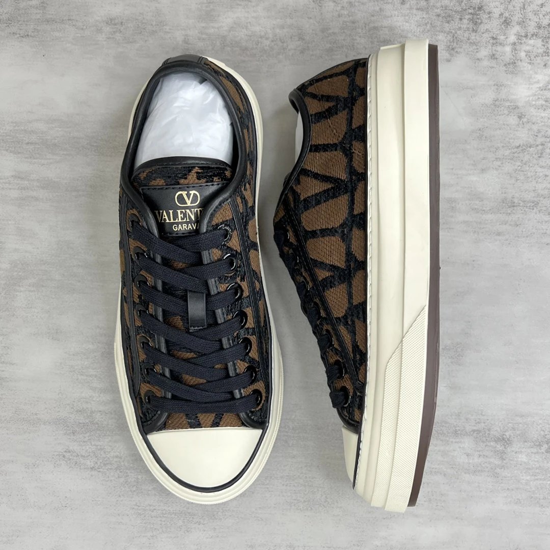 Valentino Garavani Totaloop Sneakers Brown - Gallery Image 3 - Detailed View