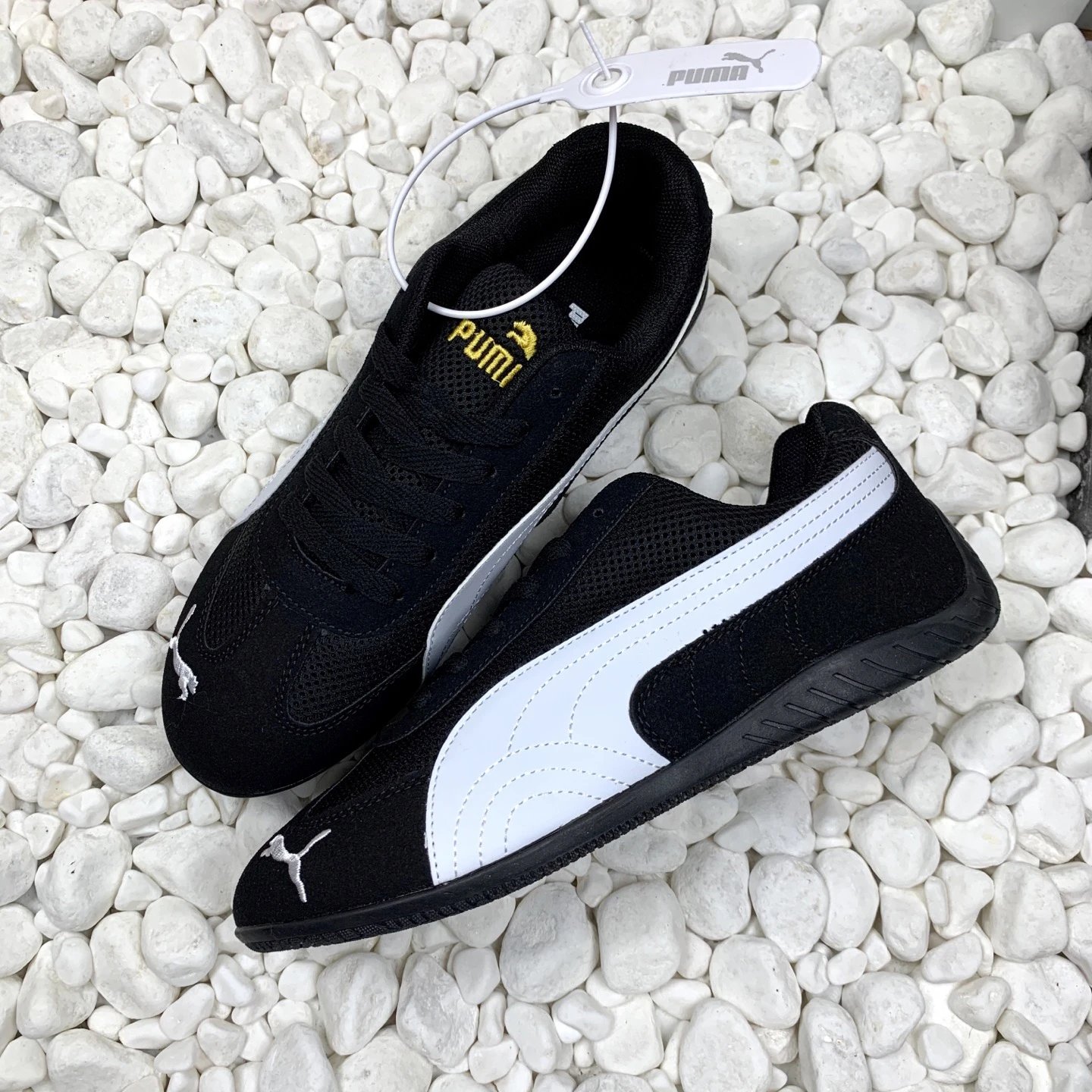 PUMA Mesh Sneakers Black - Gallery Image 7 - Detailed View
