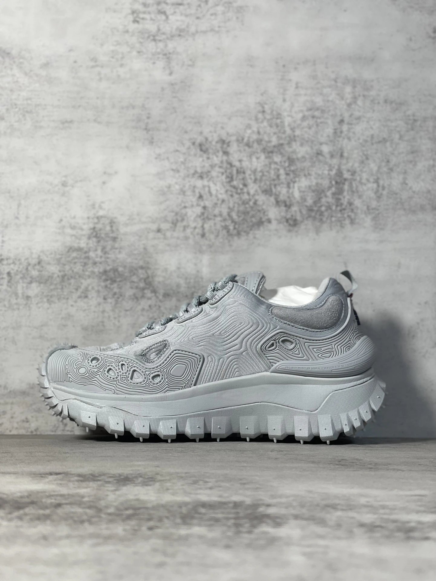 Moncler Trailgrip GTX Hiking Shoes Grey - Gallery Image 2 - Detailed View