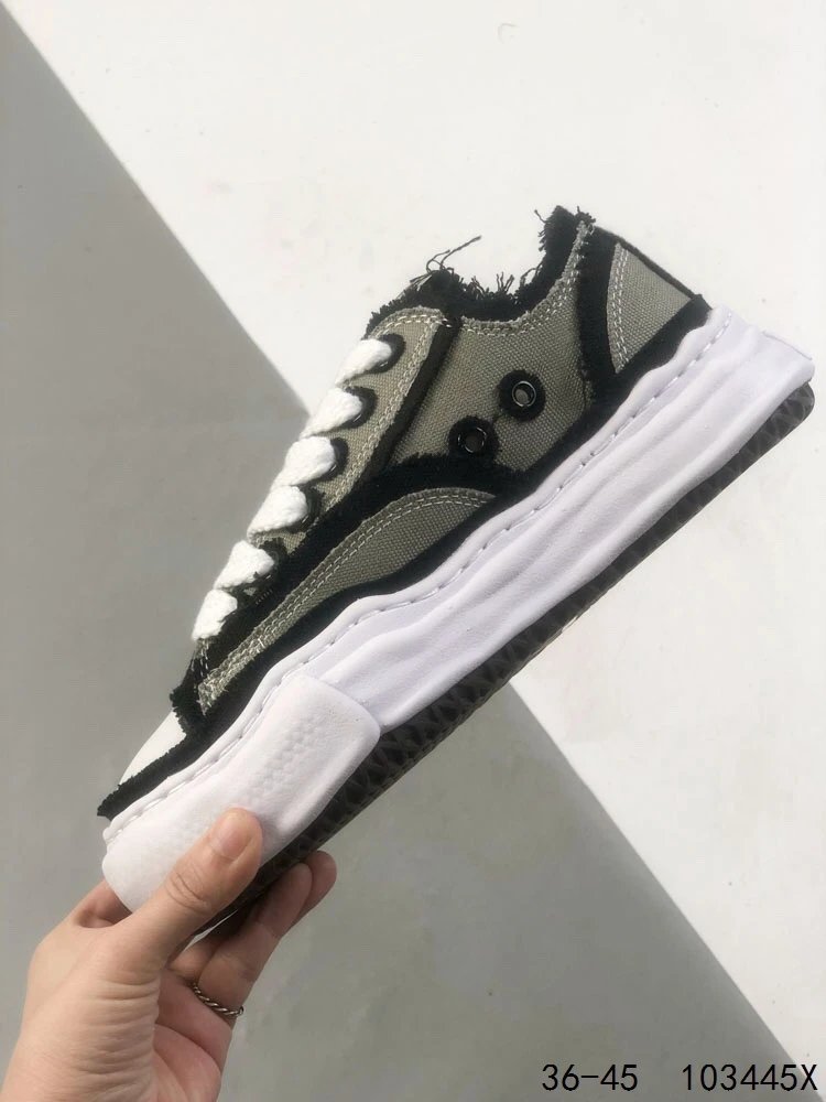 Maison Mihara Yasuhiro MMY Shell Sneakers Gray - Gallery Image 3 - Detailed View