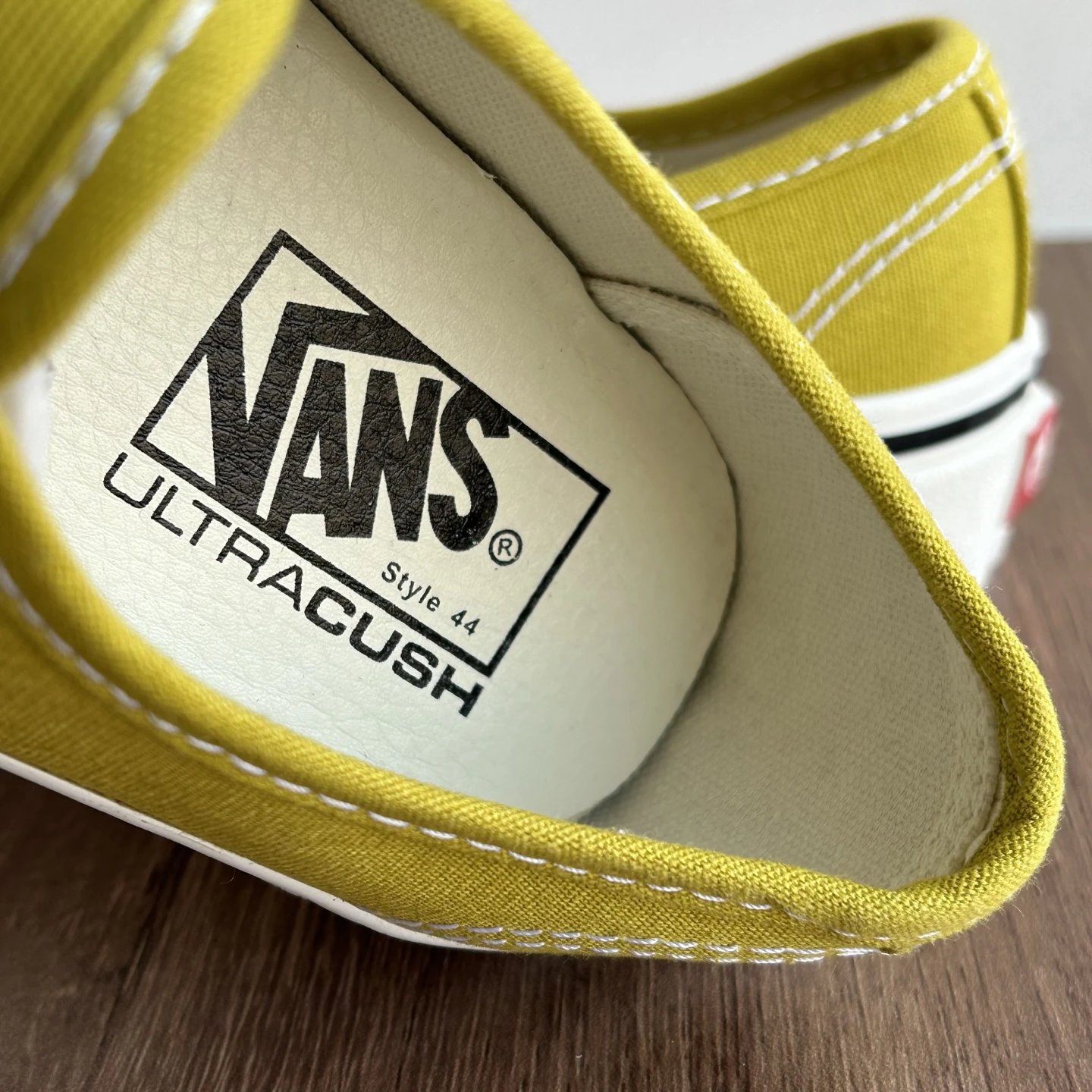 Authentic Canvas Low Top Skate Shoes Mustard Yellow - Gallery Image 4 - Detailed View