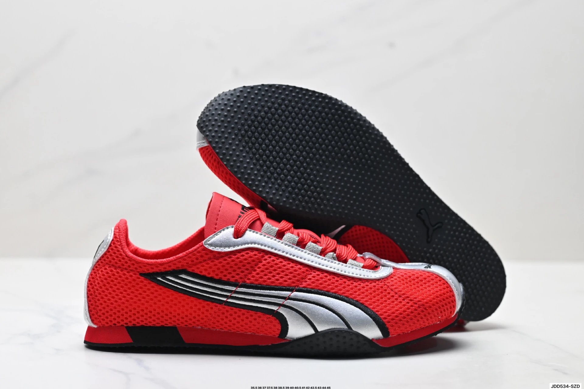 Puma H-Street Sneakers Red Silver - Gallery Image 5 - Detailed View