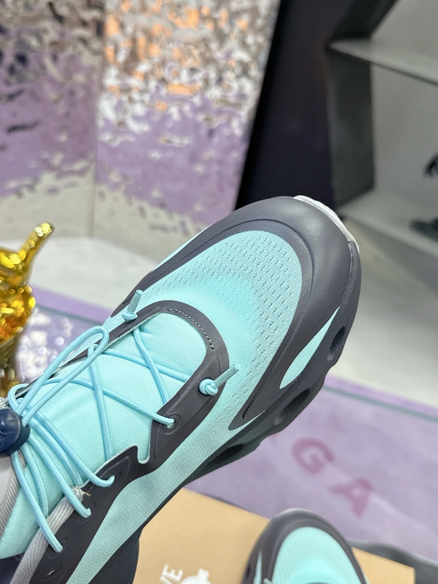 Loewe x On 3.0 Cloudventure Sneakers Blue Gray - Gallery Image 7 - Detailed View