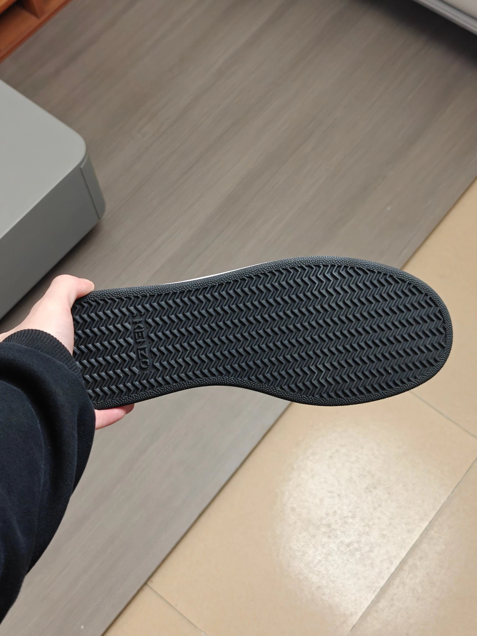 Kenzo Classic Sneakers White Black - Gallery Image 7 - Detailed View