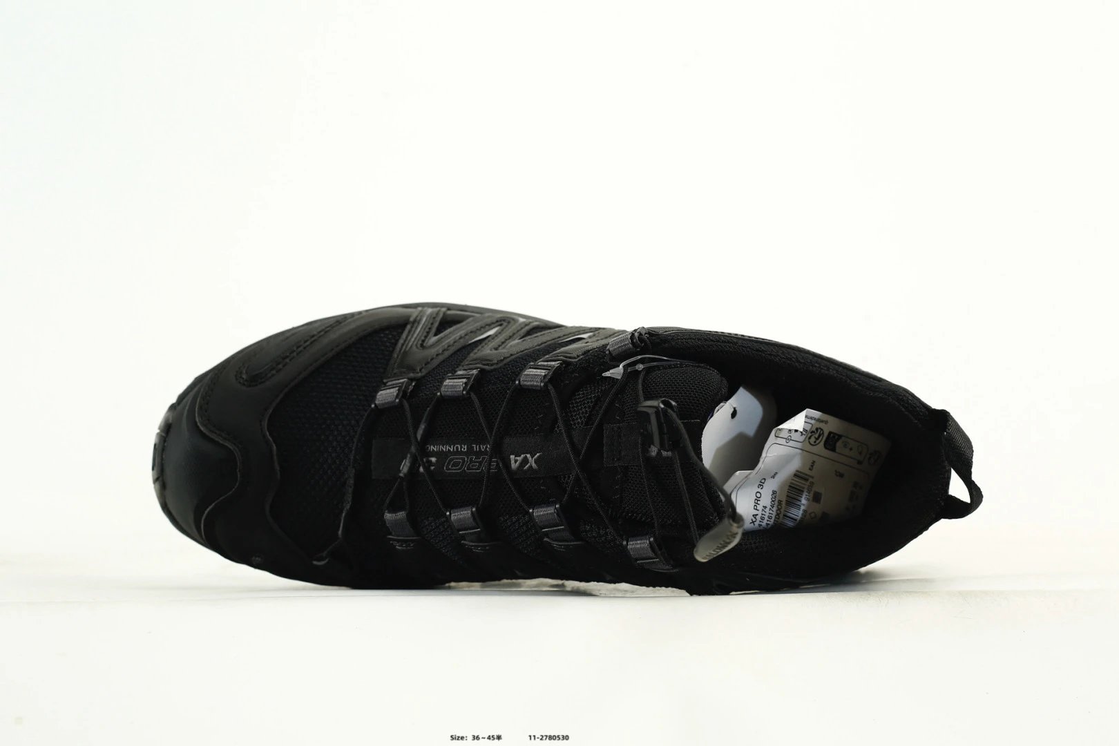 Salomon XA Pro 3D Trail Shoes Black  - Gallery Image 4 - Detailed View
