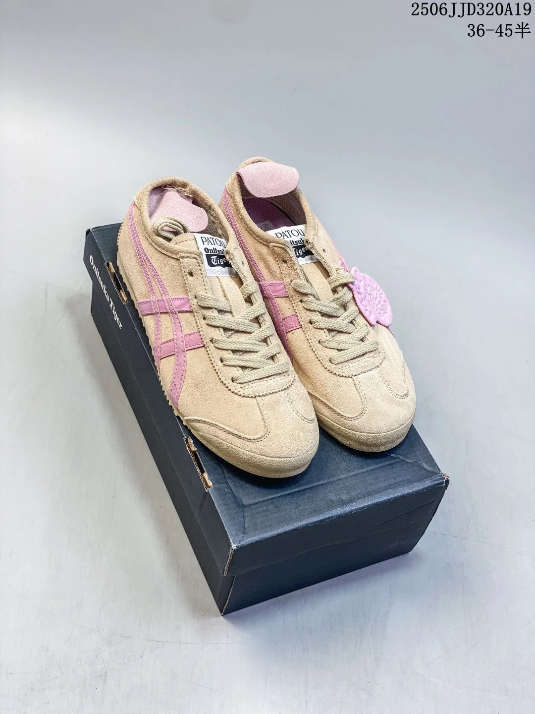 Asics Onitsuka Tiger Sneakers Beige Pink - Gallery Image 6 - Detailed View