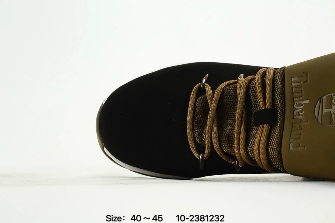 Outdoor Hiking Sneakers Nubuck Waterproof Olive Black - Gallery Image 5 - Detailed View