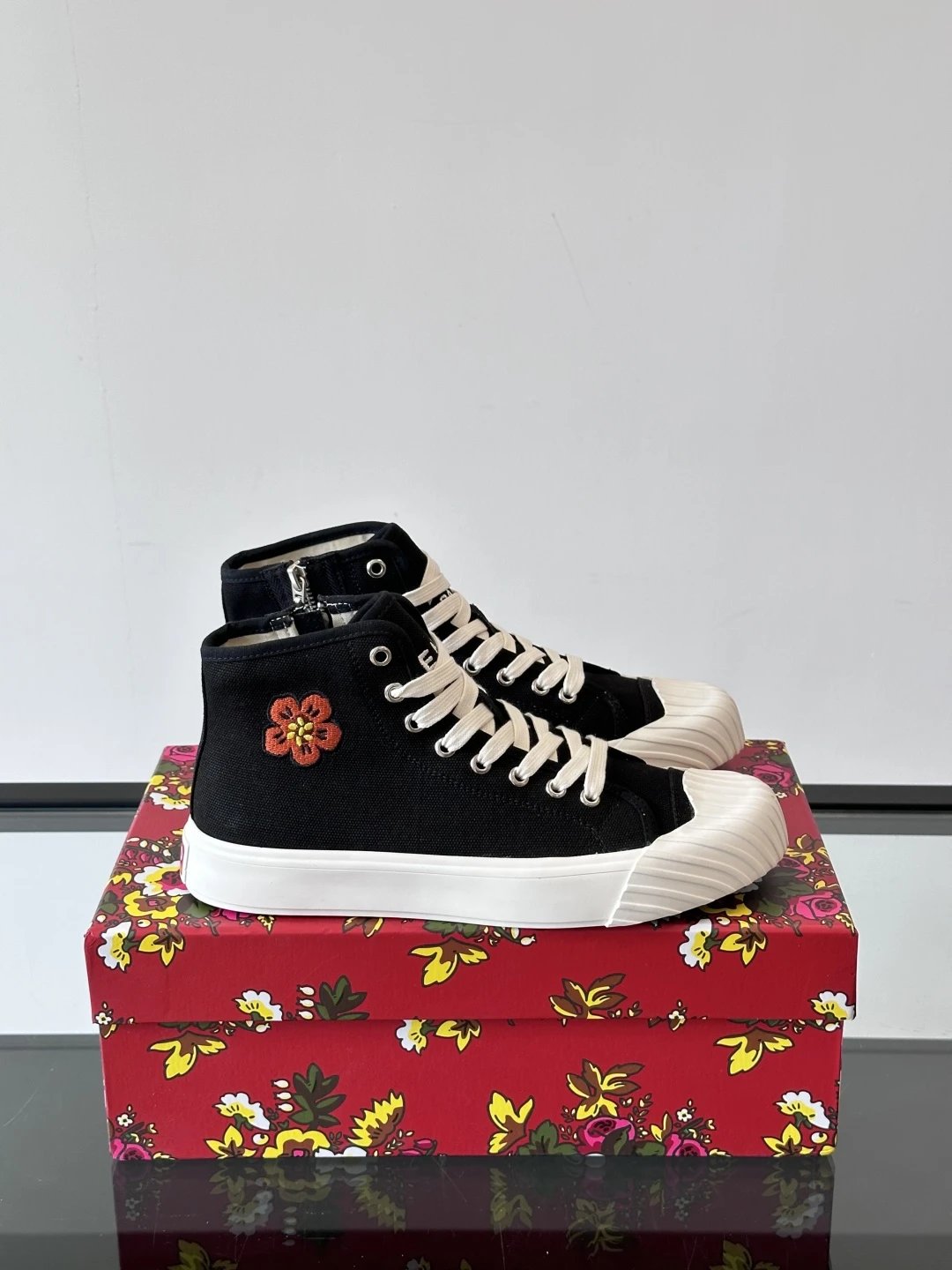 Kenzo Canvas High Sneakers Black - High Quality Product Image - Cnfans