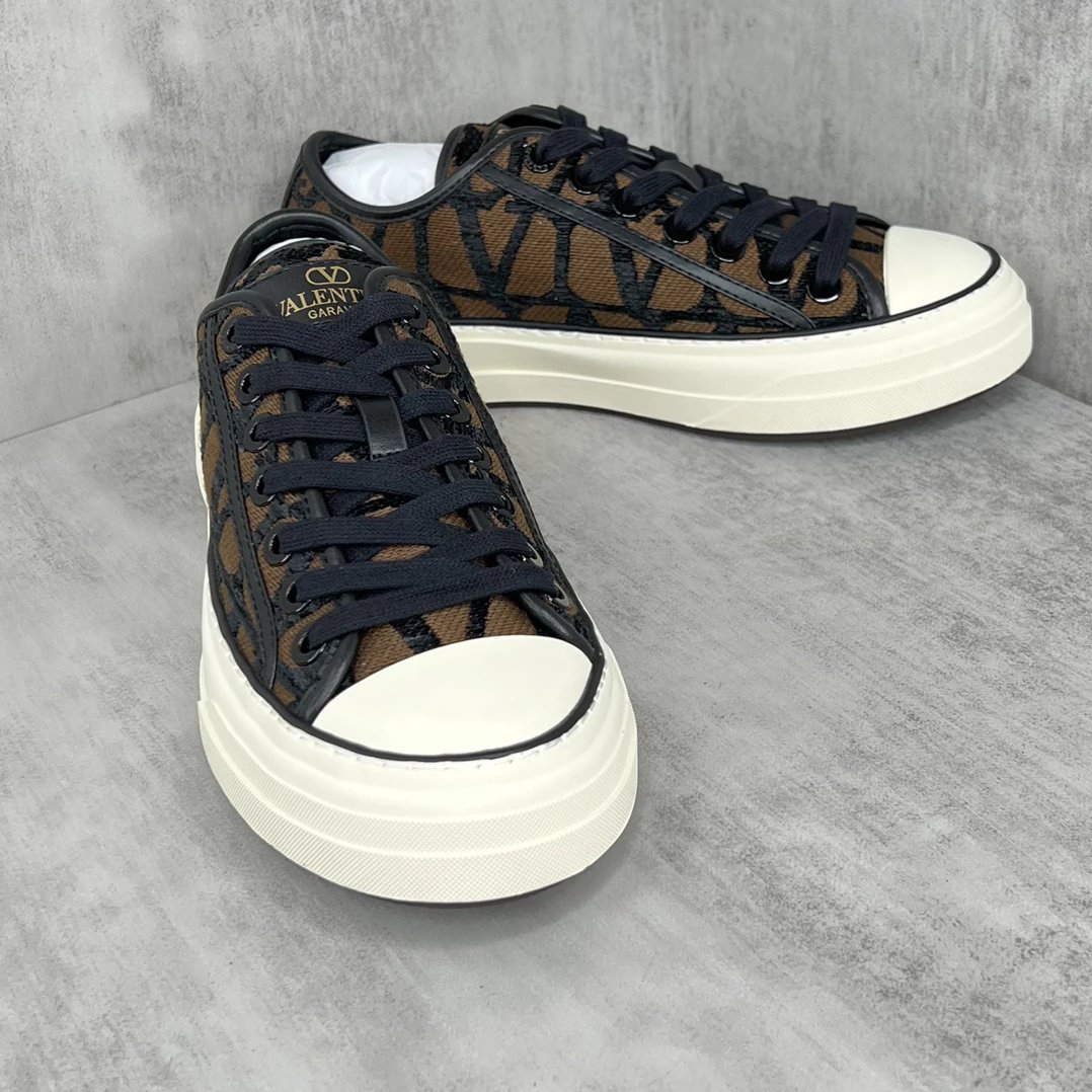 Valentino Garavani Totaloop Sneakers Brown - Gallery Image 2 - Detailed View