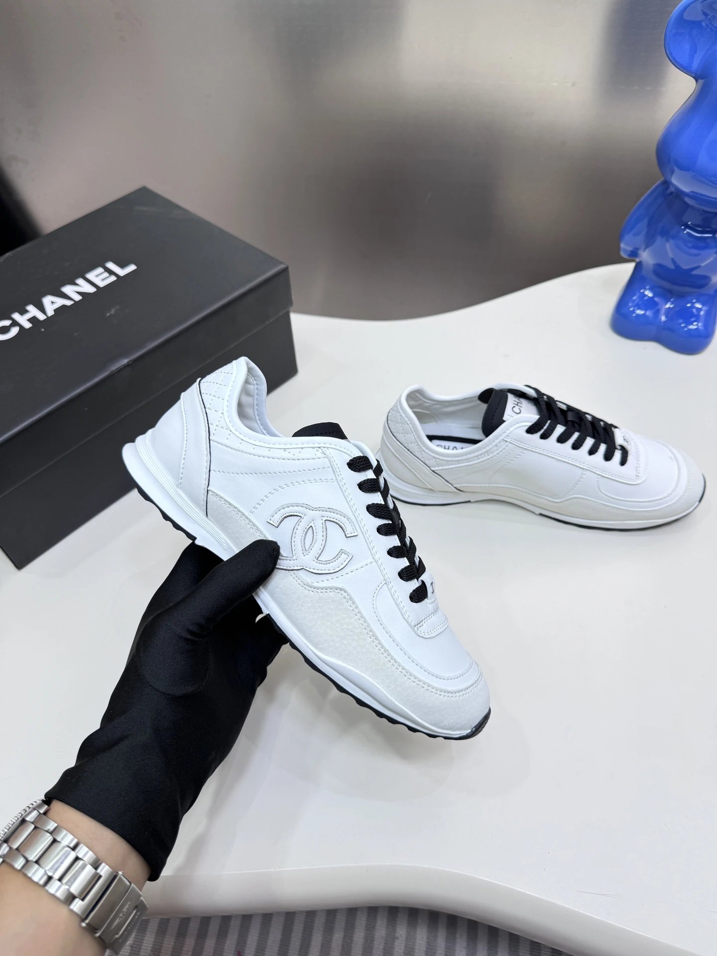 Chanel Panda Platform Sneakers Multicolor - Gallery Image 4 - Detailed View