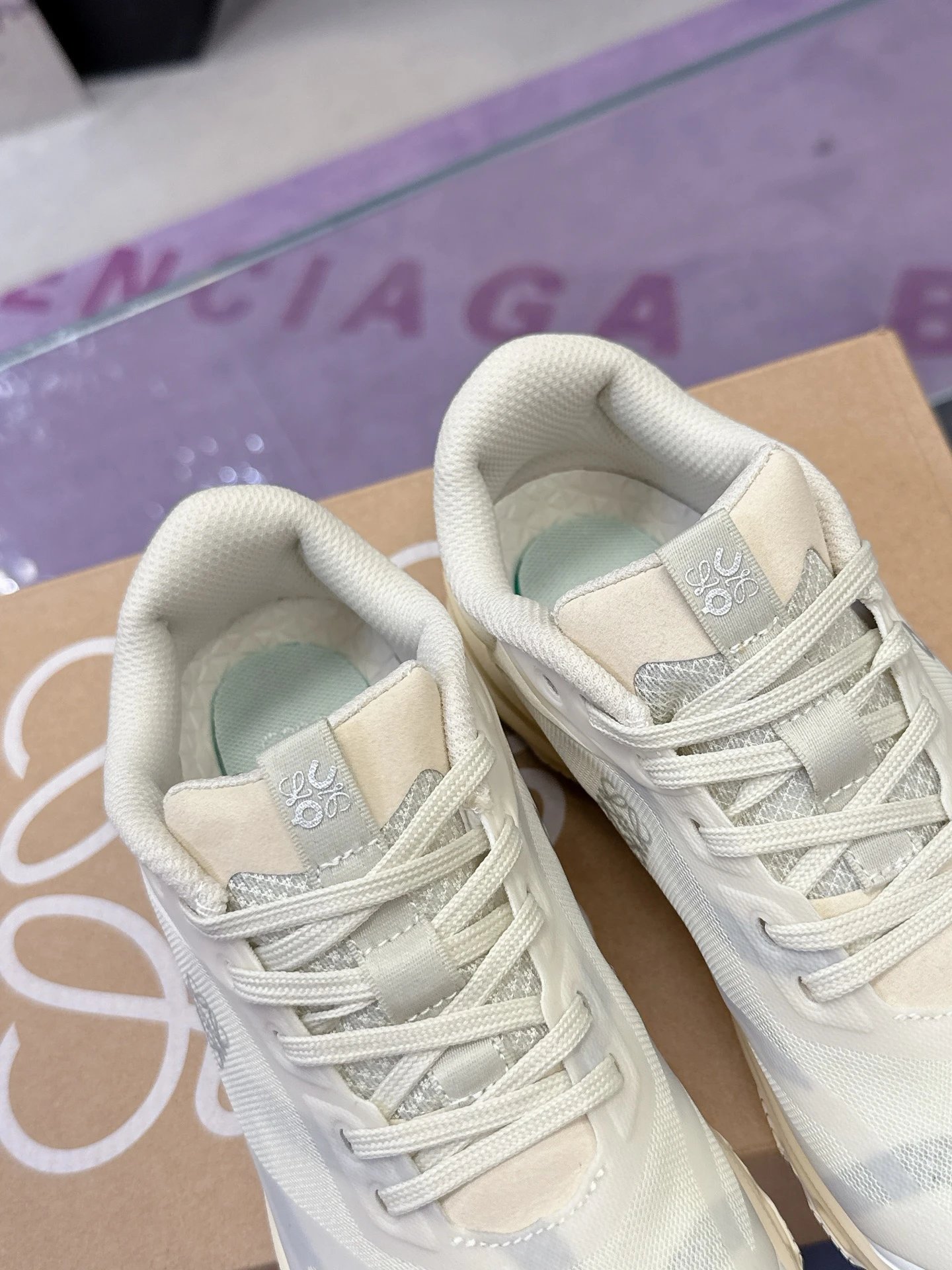 Loewe x On Running 3.0 Cloudtilt Sneakers Off White - Gallery Image 8 - Detailed View