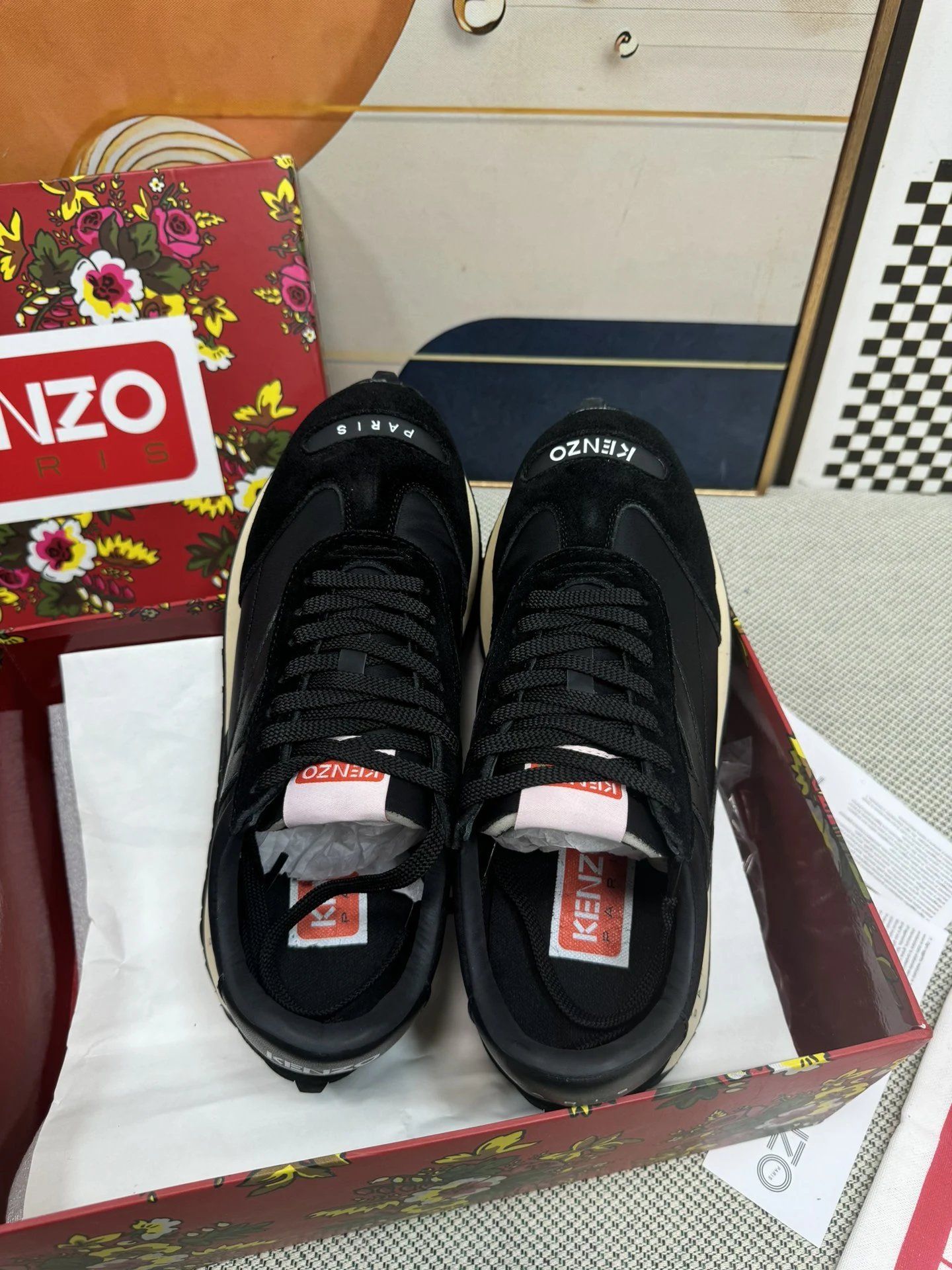 Kenzo Casual Sneakers Black - Gallery Image 2 - Detailed View