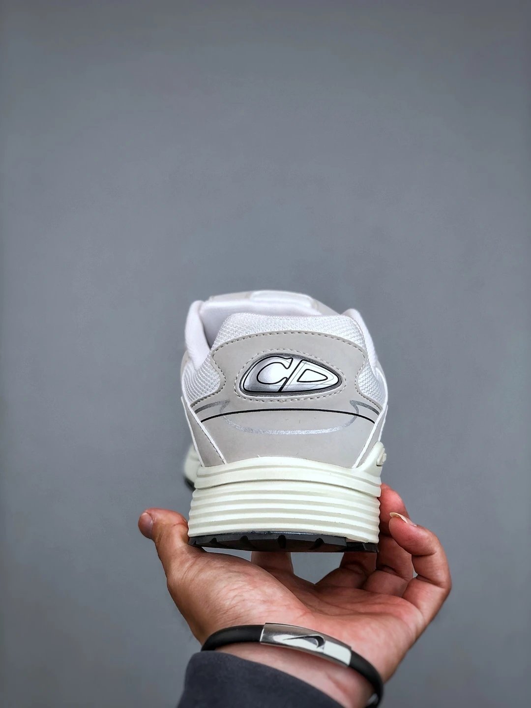 Dad Sneakers B30 Series in Elegant Oyster Hue - Gallery Image 7 - Detailed View