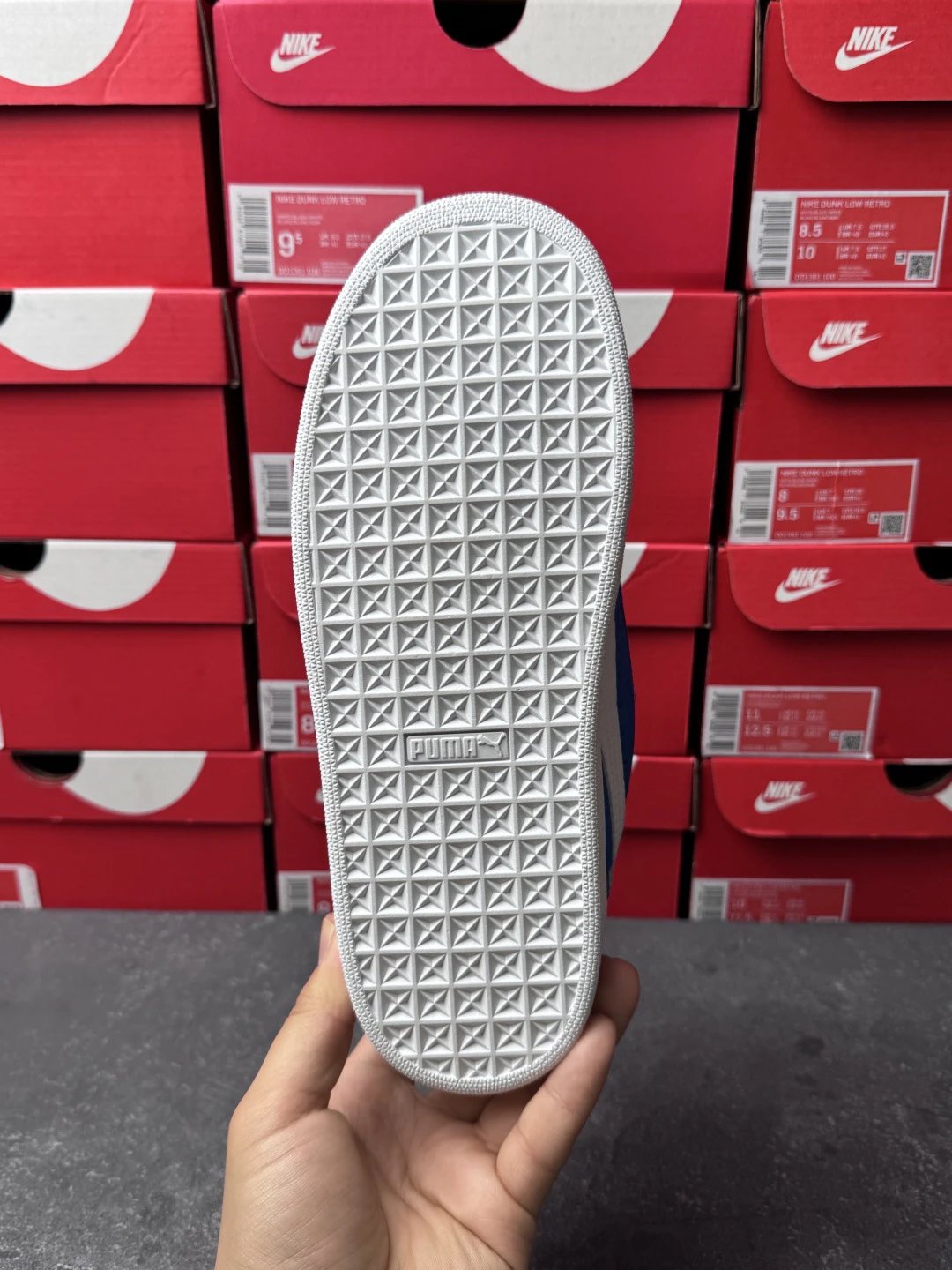 Puma Bread Sneakers Blue White - Gallery Image 8 - Detailed View