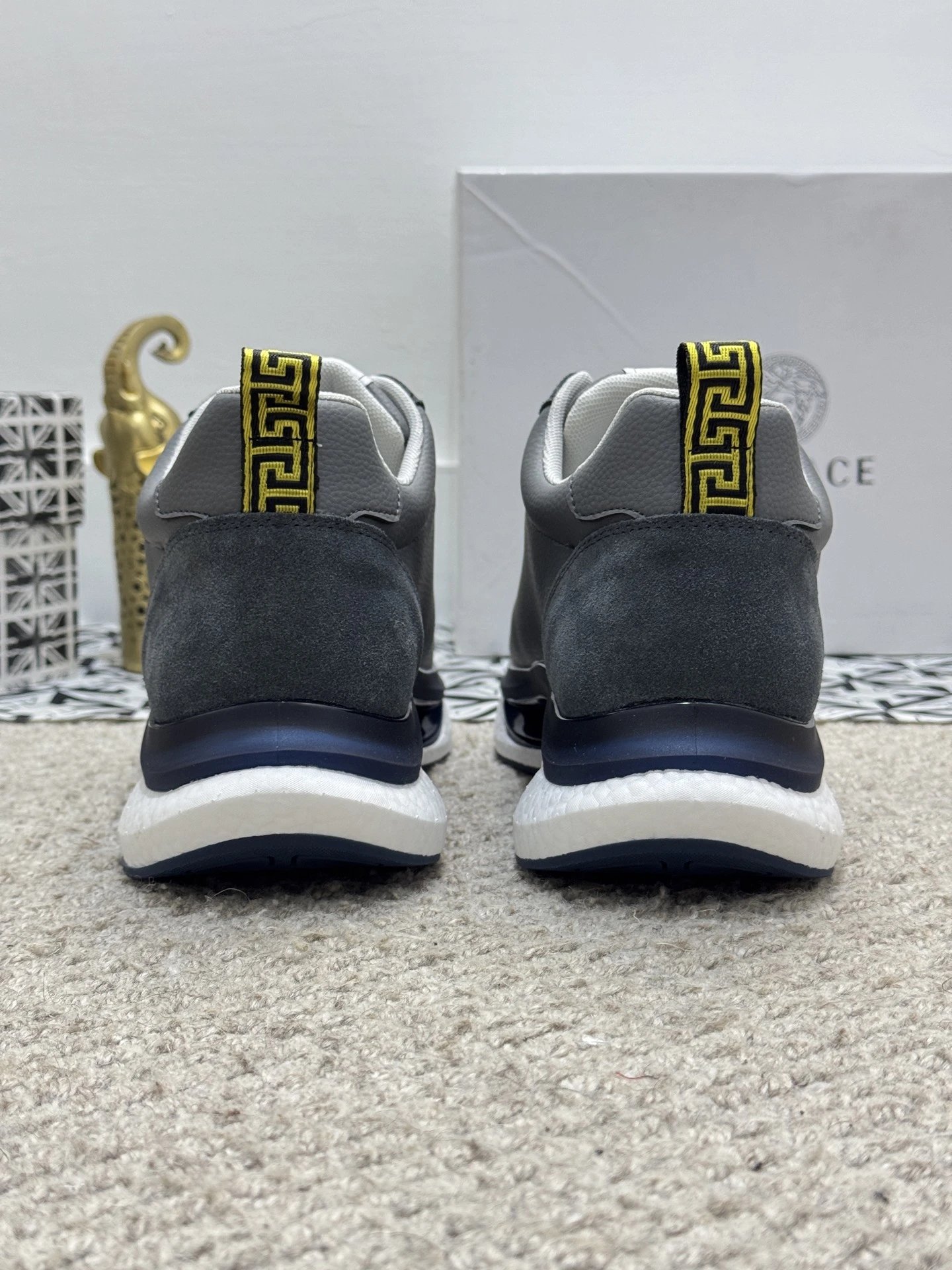 Luxury Mesh Sneakers Charcoal Grey - Gallery Image 5 - Detailed View