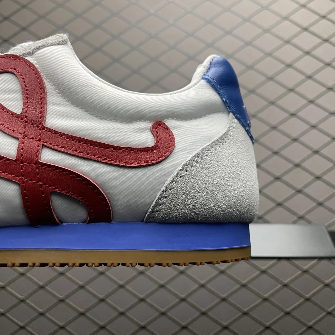 Loewe Ballet Runner Sneaker White Red - Gallery Image 4 - Detailed View