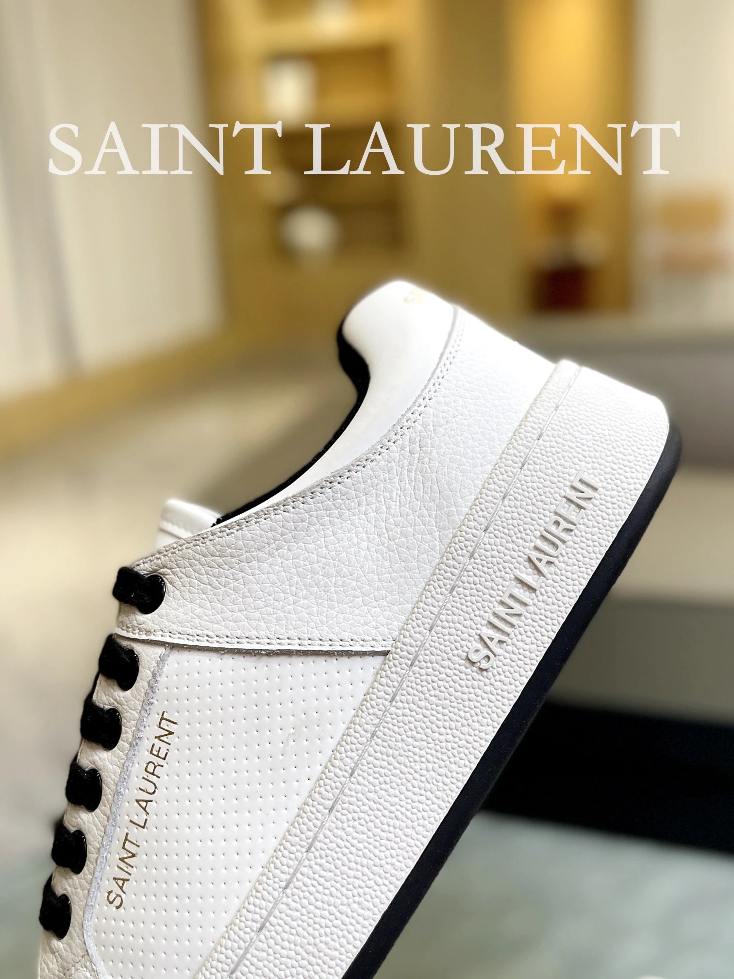 Saint Laurent Sneakers White - Gallery Image 7 - Detailed View