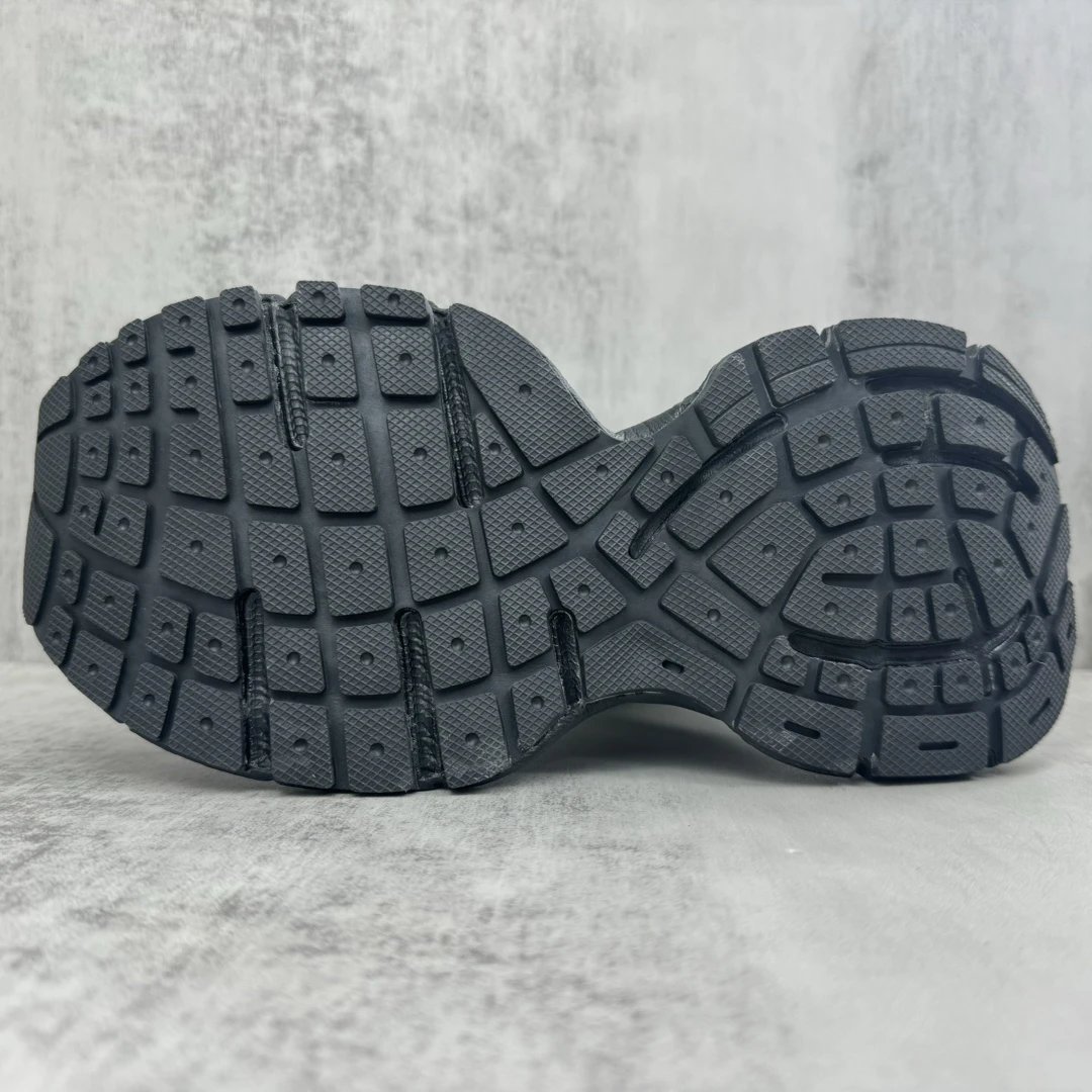 Retro Runner High Top Mesh Combat Boots Black Silver - Gallery Image 8 - Detailed View