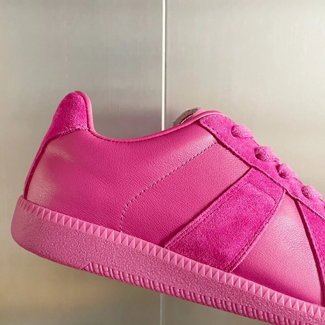 Maison Margiela MM6 Pink German Trainers - Gallery Image 8 - Detailed View
