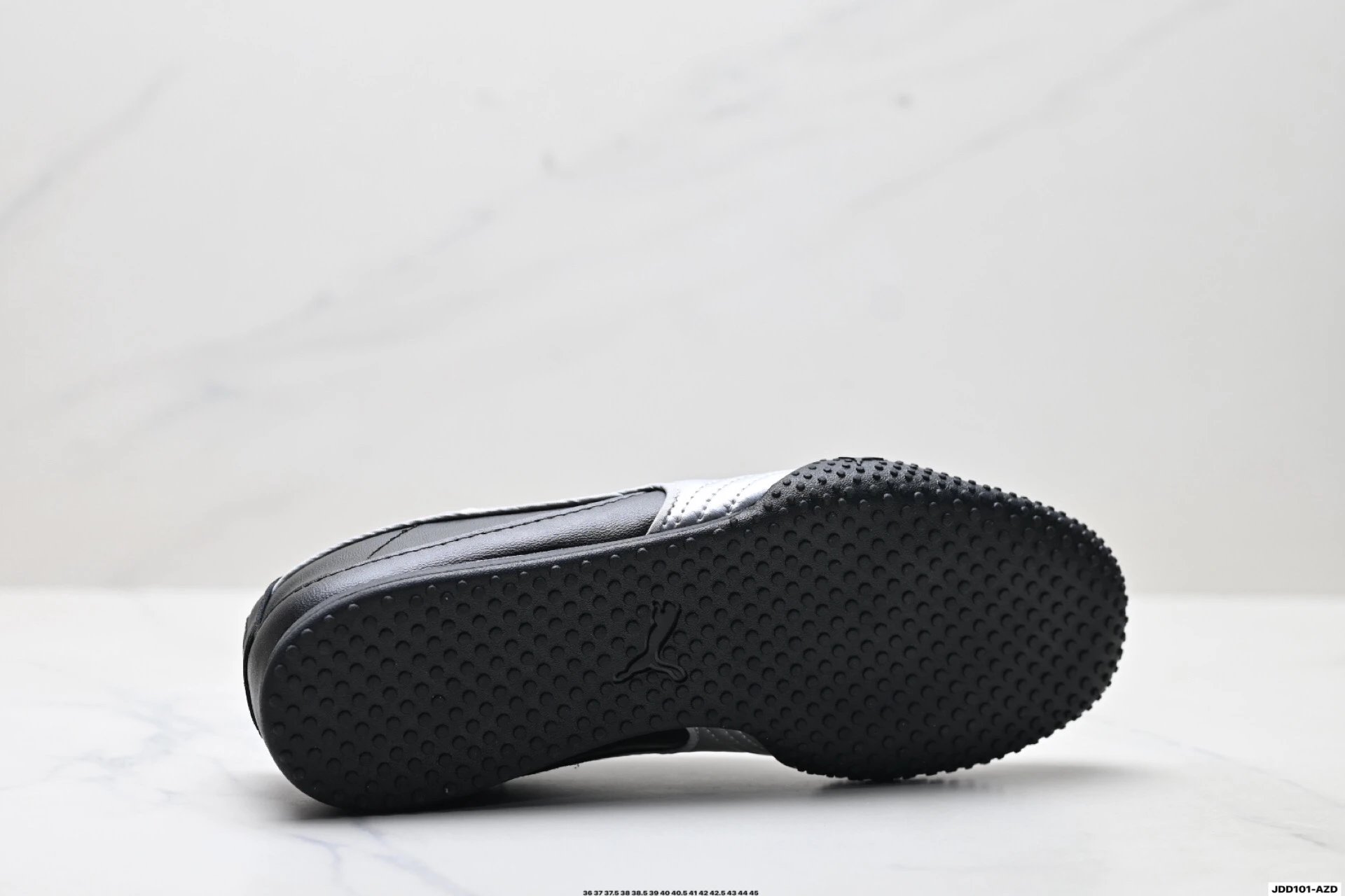 PUMA Bella V2 Leather Sneakers Black Silver - Gallery Image 9 - Detailed View