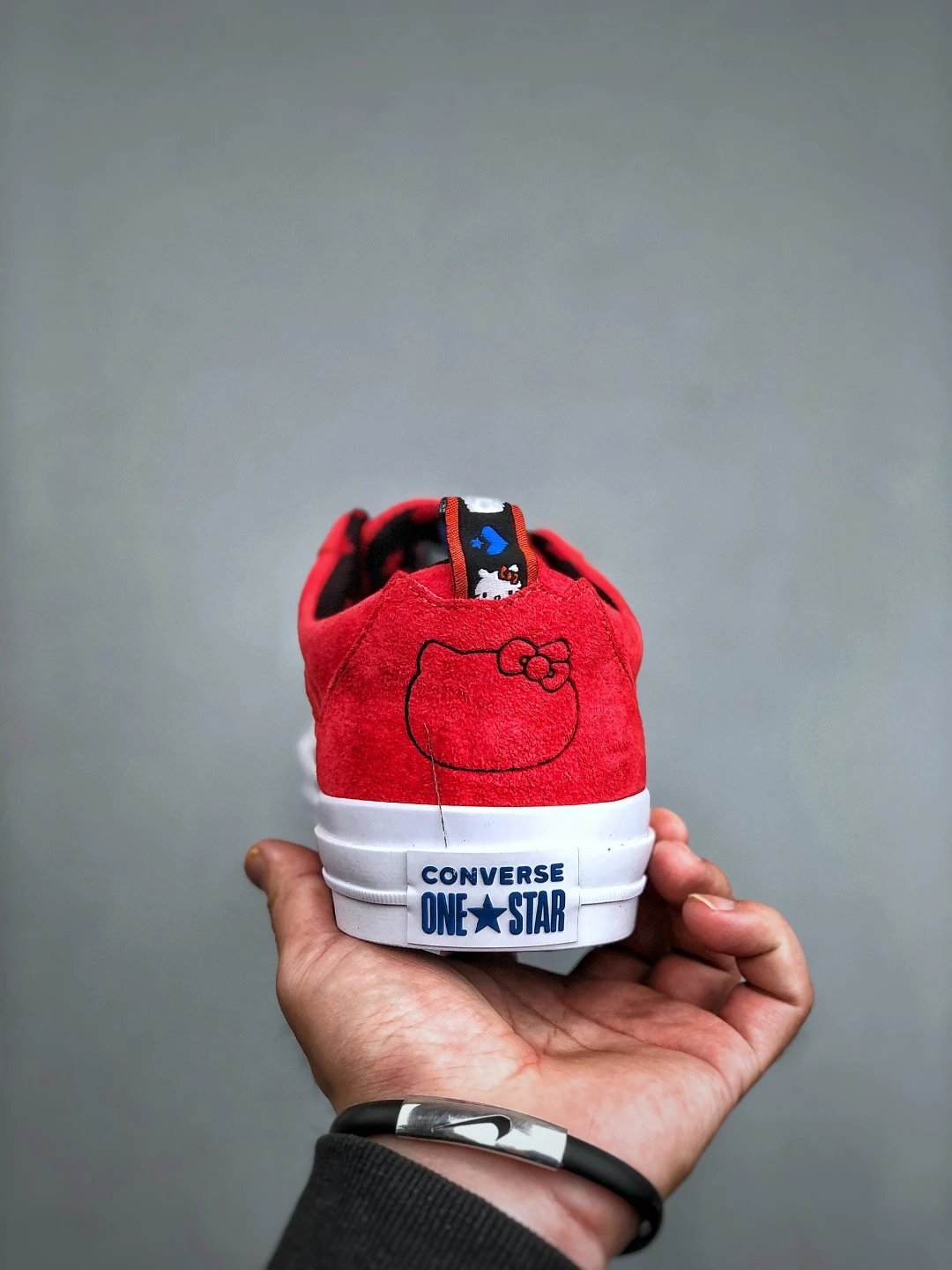 Vintage One Star Suede Low Sneakers Prism Pink - Gallery Image 7 - Detailed View