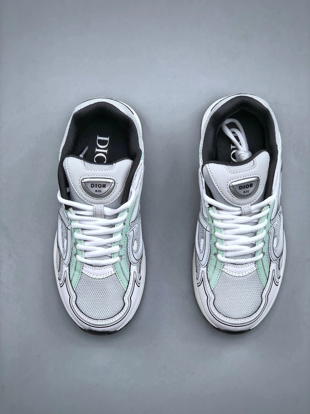 Dad Sneakers Leather Mint - Gallery Image 5 - Detailed View