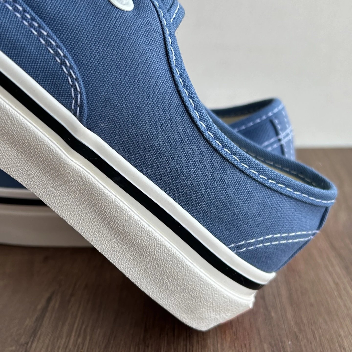 Authentic Low Canvas Sneakers Navy Blue - Gallery Image 5 - Detailed View