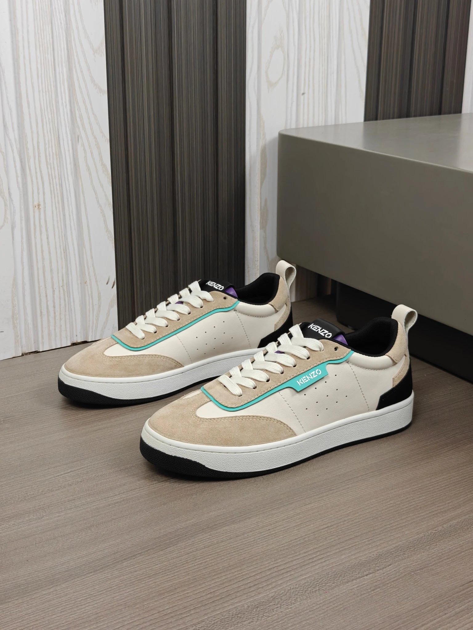 Kenzo Classic Sneakers Beige - High Quality Product Image - Cnfans