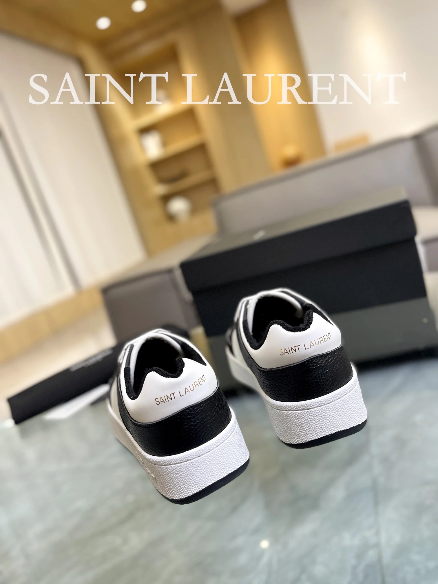Saint Laurent Black Sneaker Multi - Gallery Image 6 - Detailed View