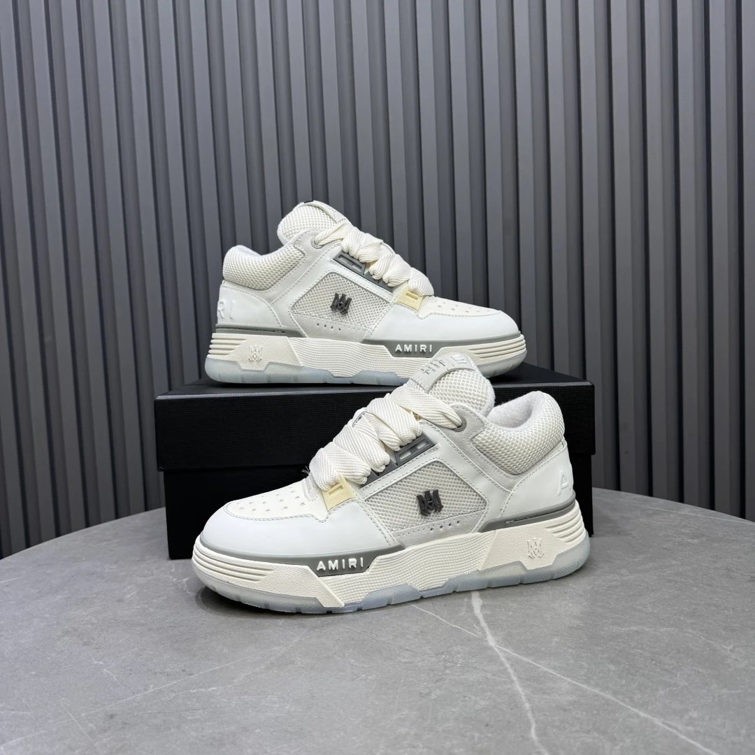 Unisex Leather Low Top Skate Shoes Ivory Cream - Gallery Image 8 - Detailed View