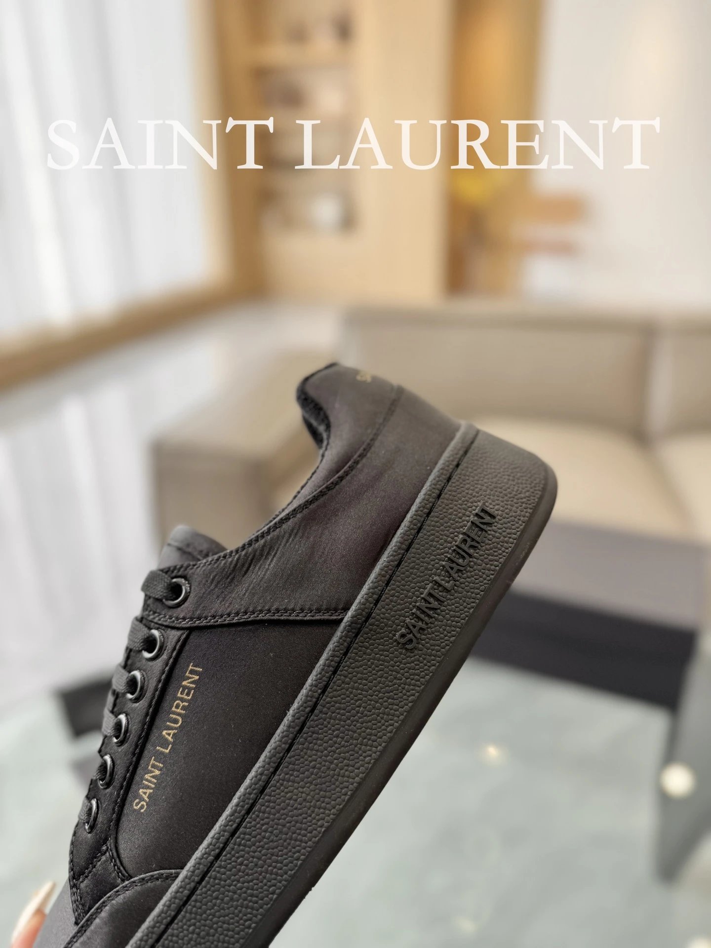 Saint Laurent Sneakers Black - Gallery Image 6 - Detailed View