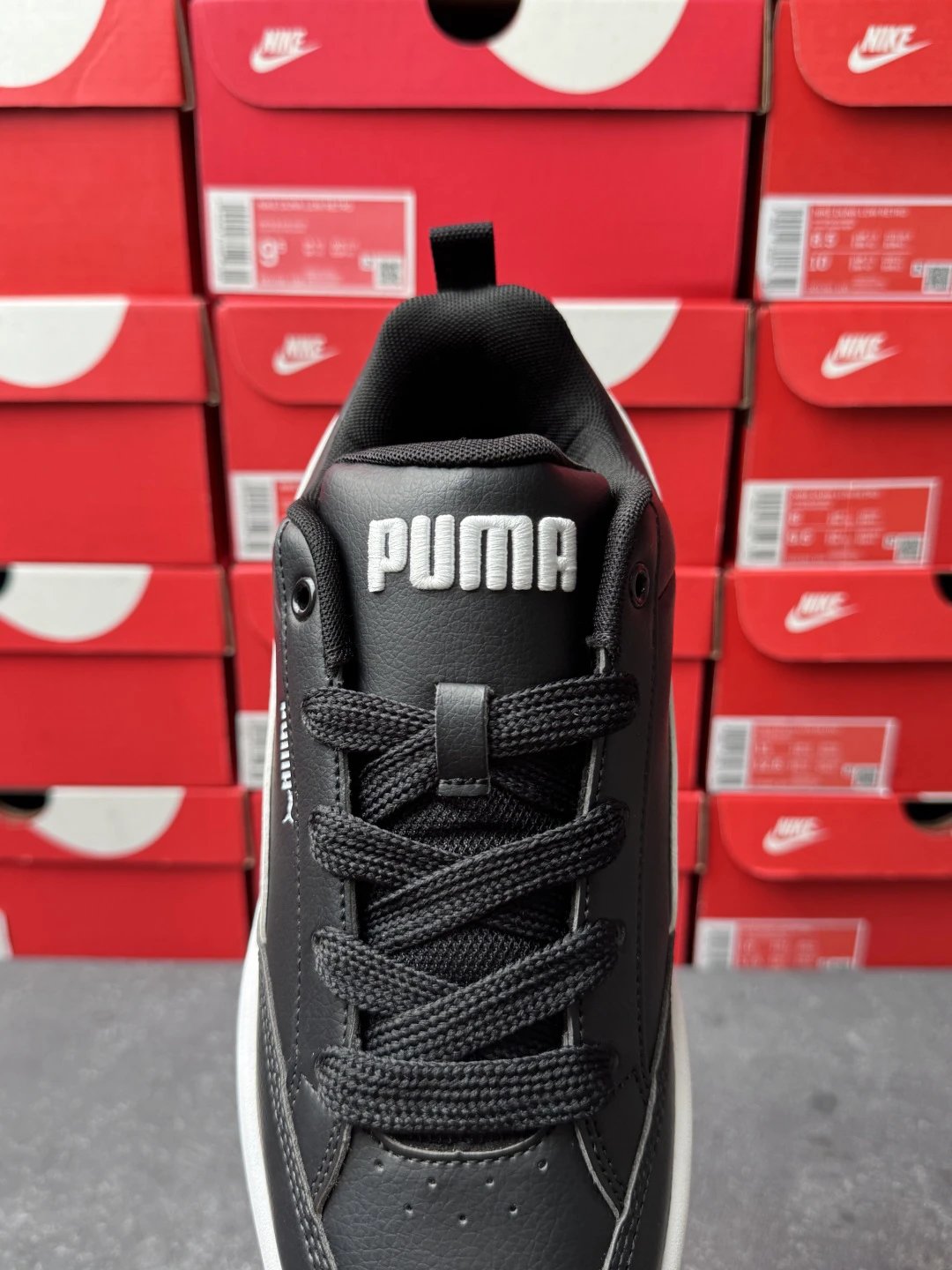 Puma Bread Sneakers Black White - Gallery Image 4 - Detailed View