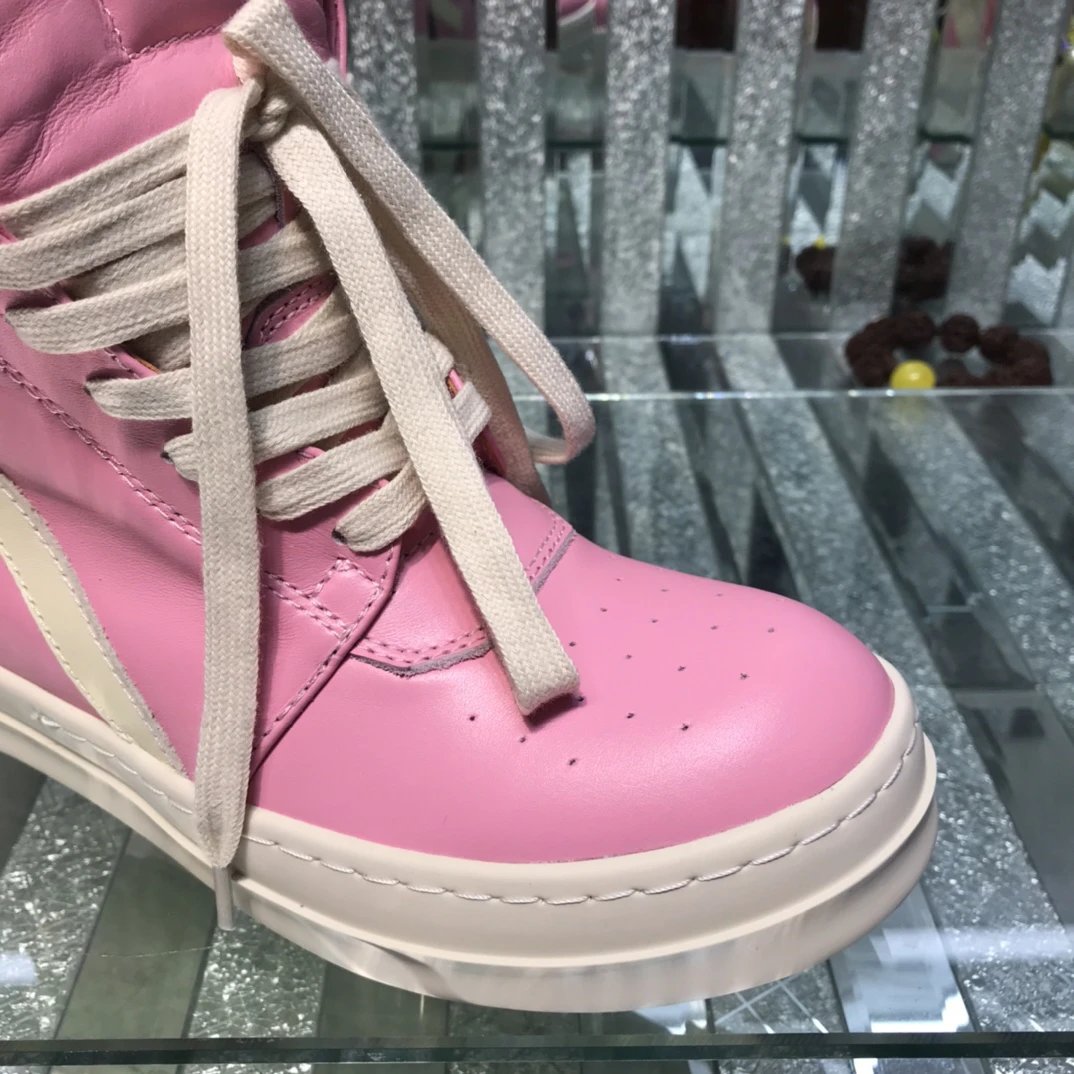 Owens Geobasket High-Top Sneakers Pink - Gallery Image 4 - Detailed View