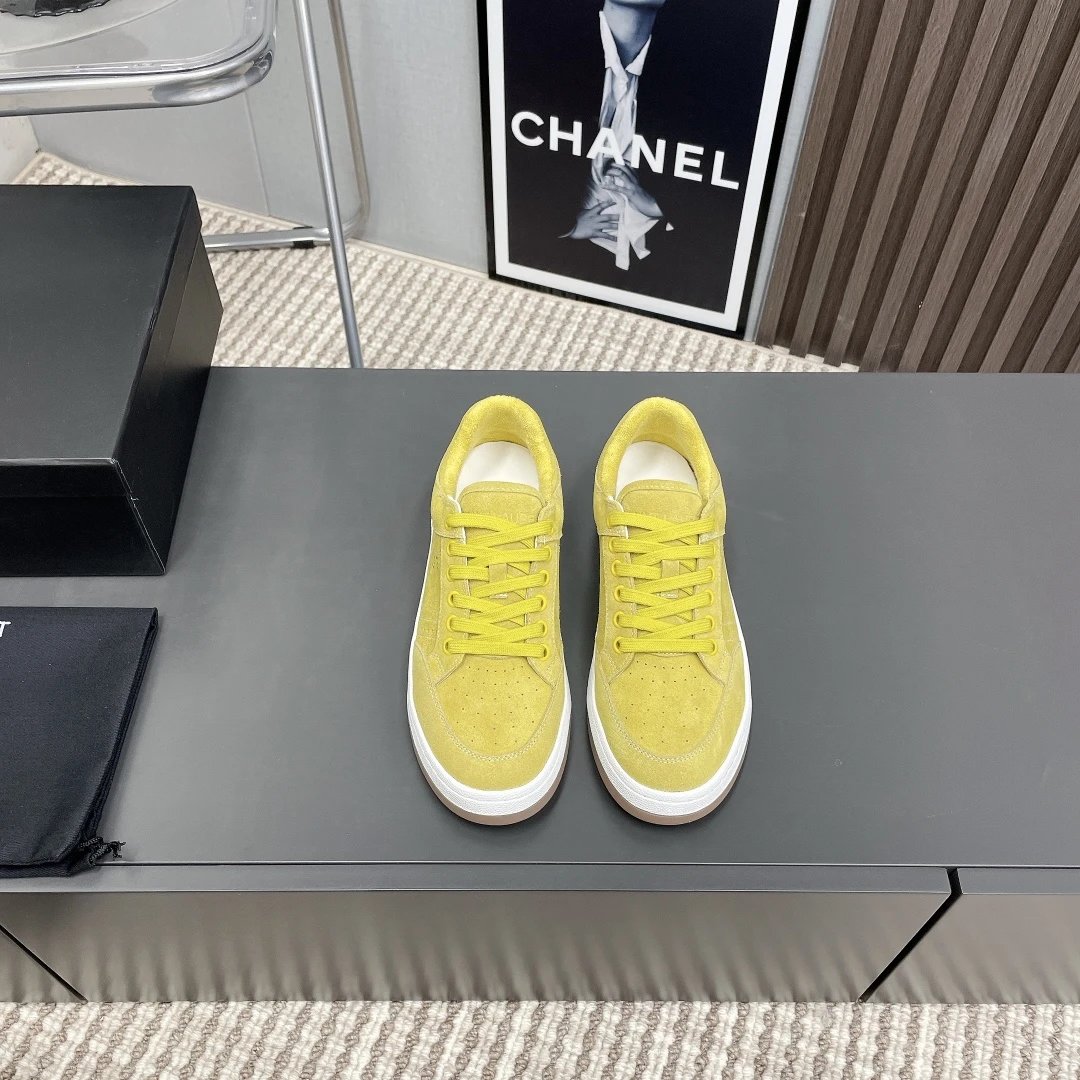YSL SL61 Sneakers Yellow - Gallery Image 3 - Detailed View