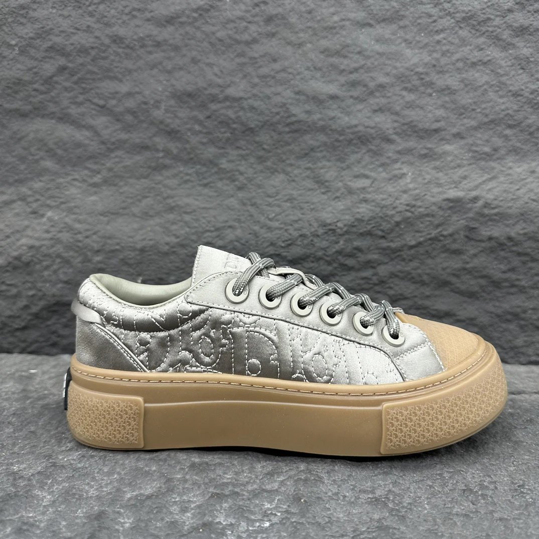 Cotton Sneakers Oblique Dove - Gallery Image 7 - Detailed View