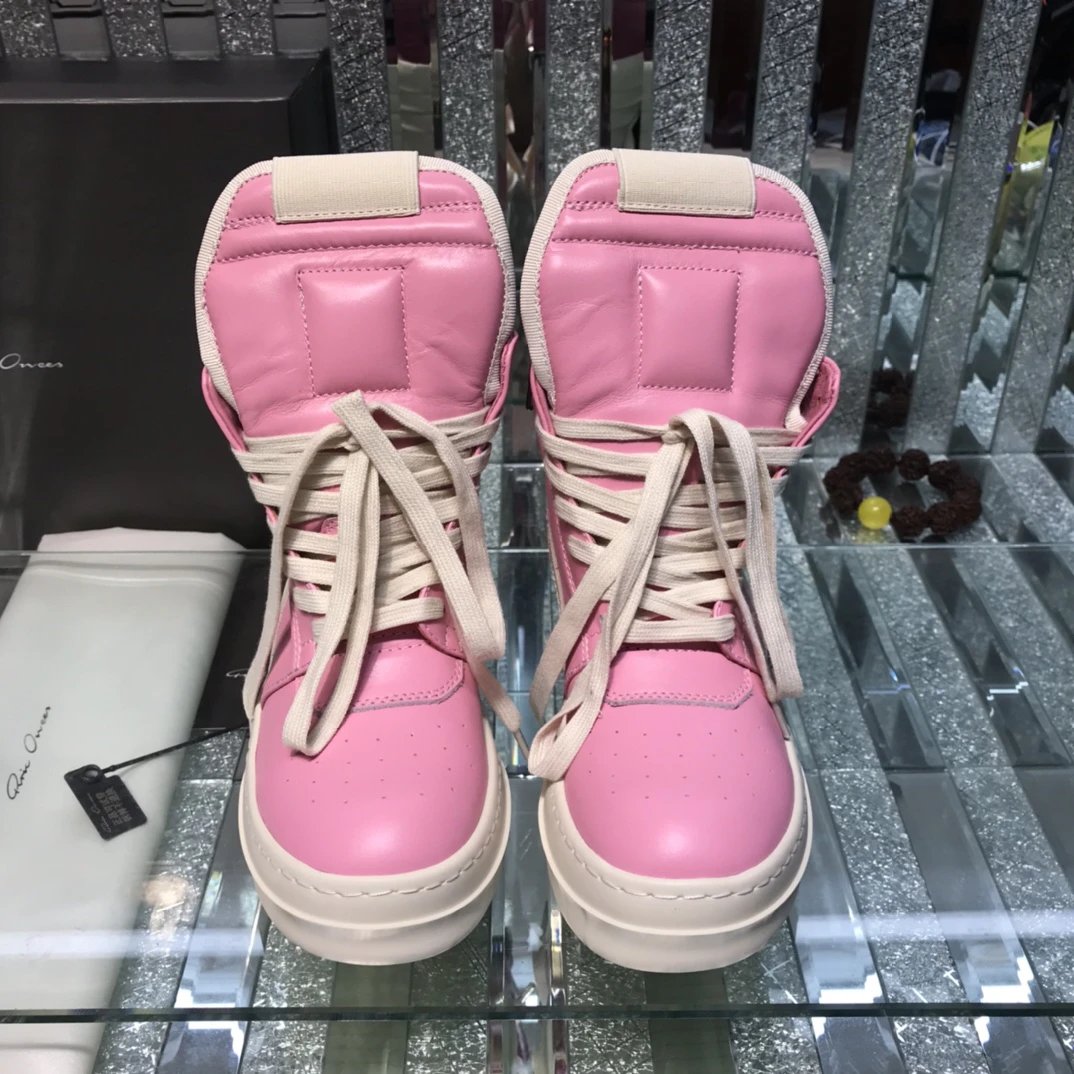 Owens Geobasket High-Top Sneakers Pink - Gallery Image 8 - Detailed View