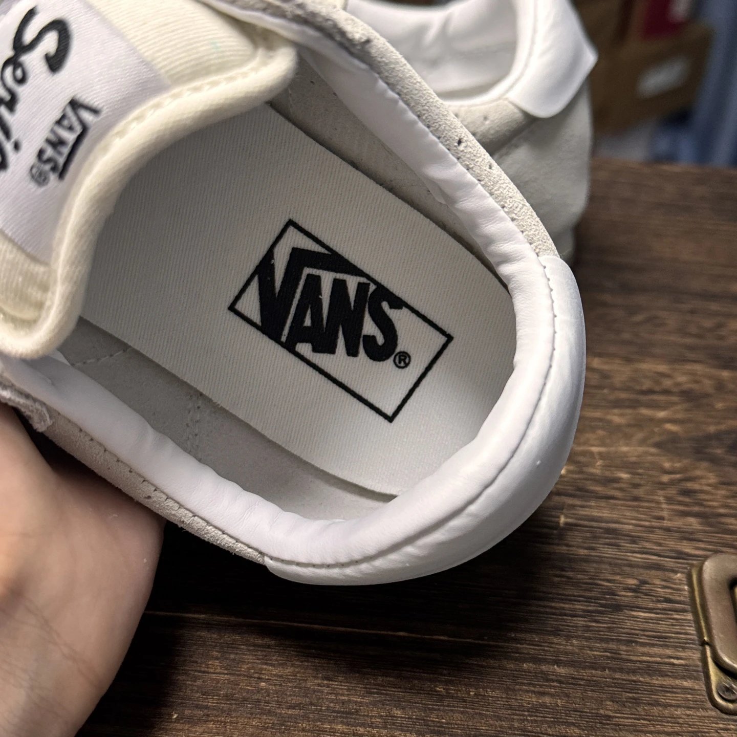 Retro Suede LowPro Sneakers Ivory - Gallery Image 5 - Detailed View