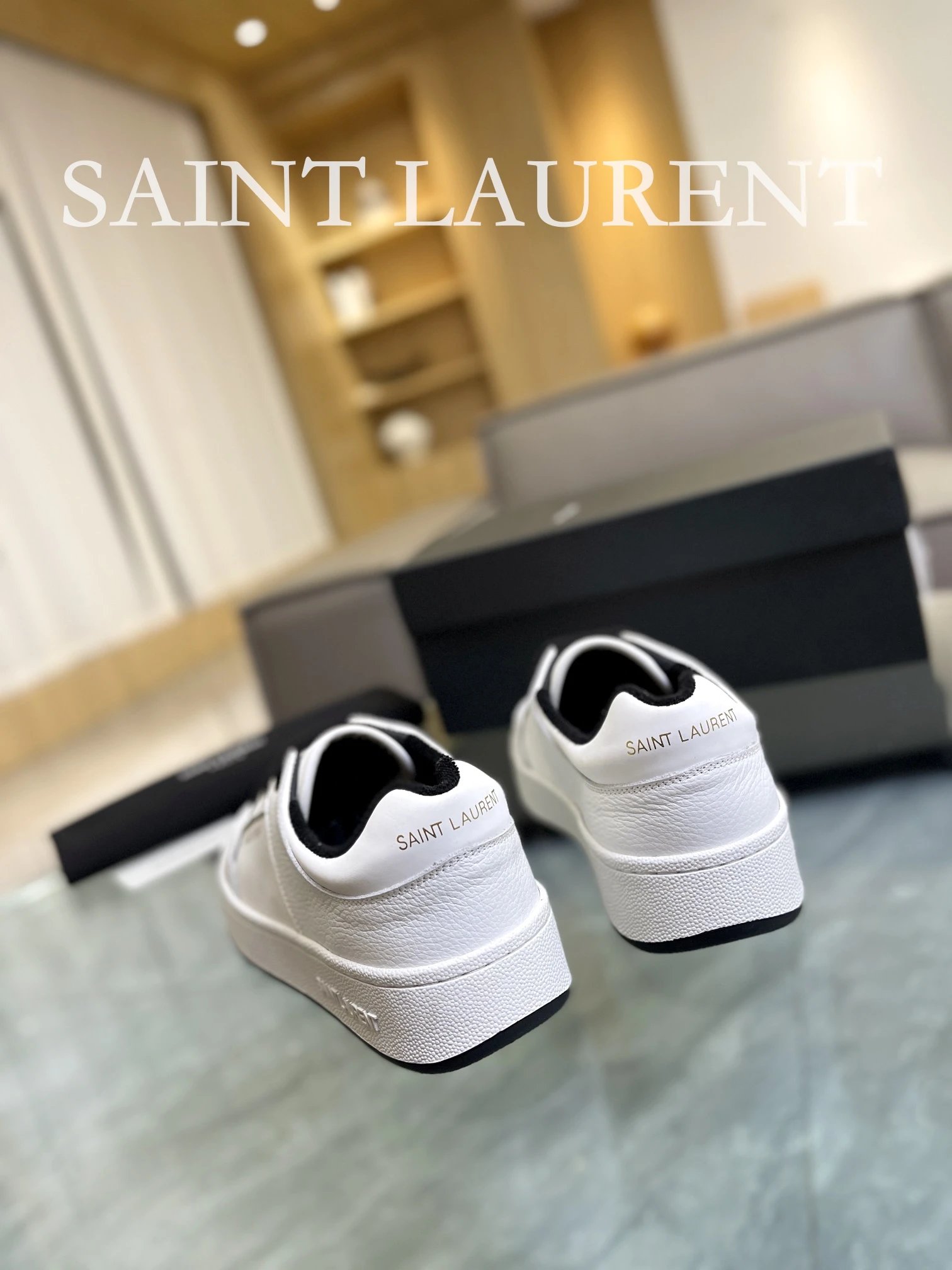 Saint Laurent Sneakers White - Gallery Image 6 - Detailed View