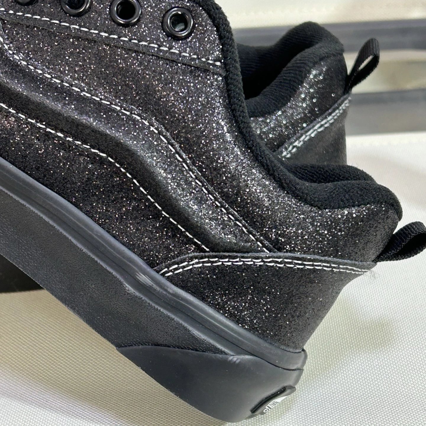 Knu Skool Low Top Skate Shoes Galaxy Black - Gallery Image 5 - Detailed View