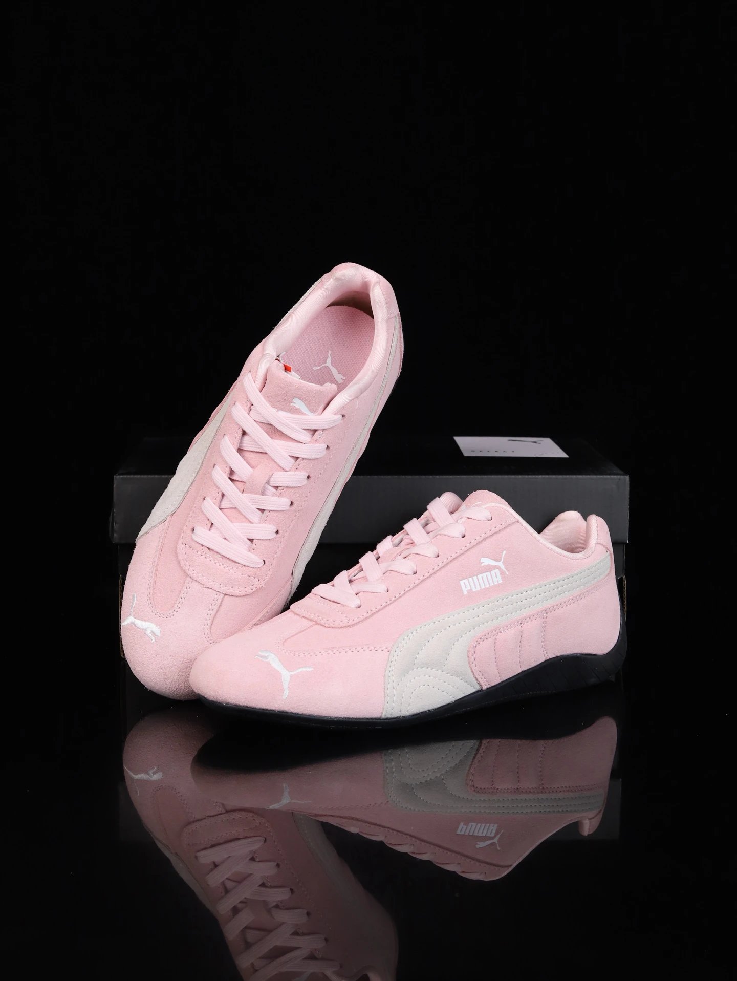 Puma Roma M Motorsport Sneakers Pink - Gallery Image 9 - Detailed View