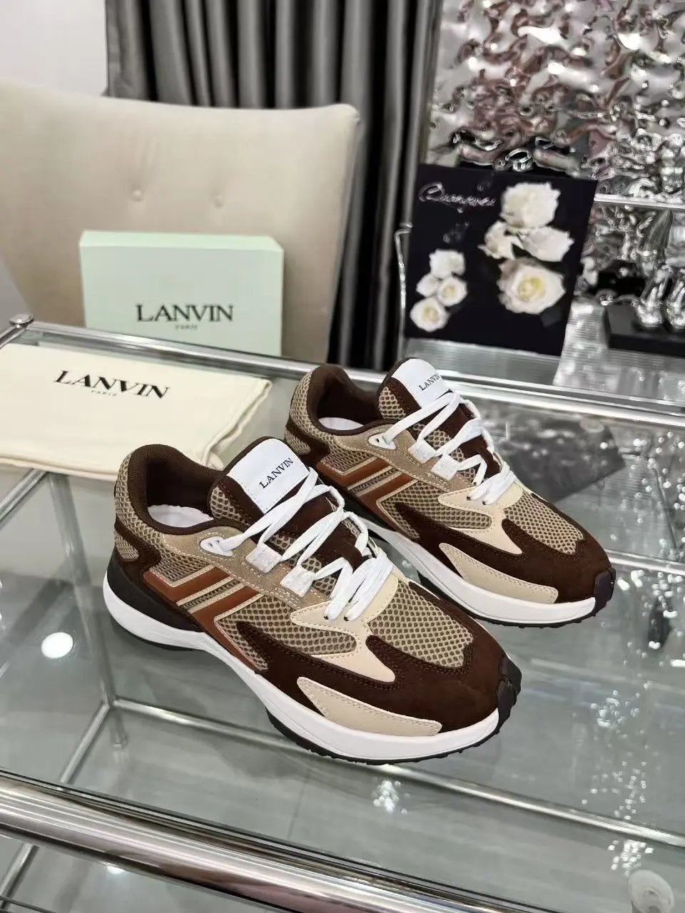 Lanvin Clay Sneakers Brown - High Quality Product Image - Cnfans