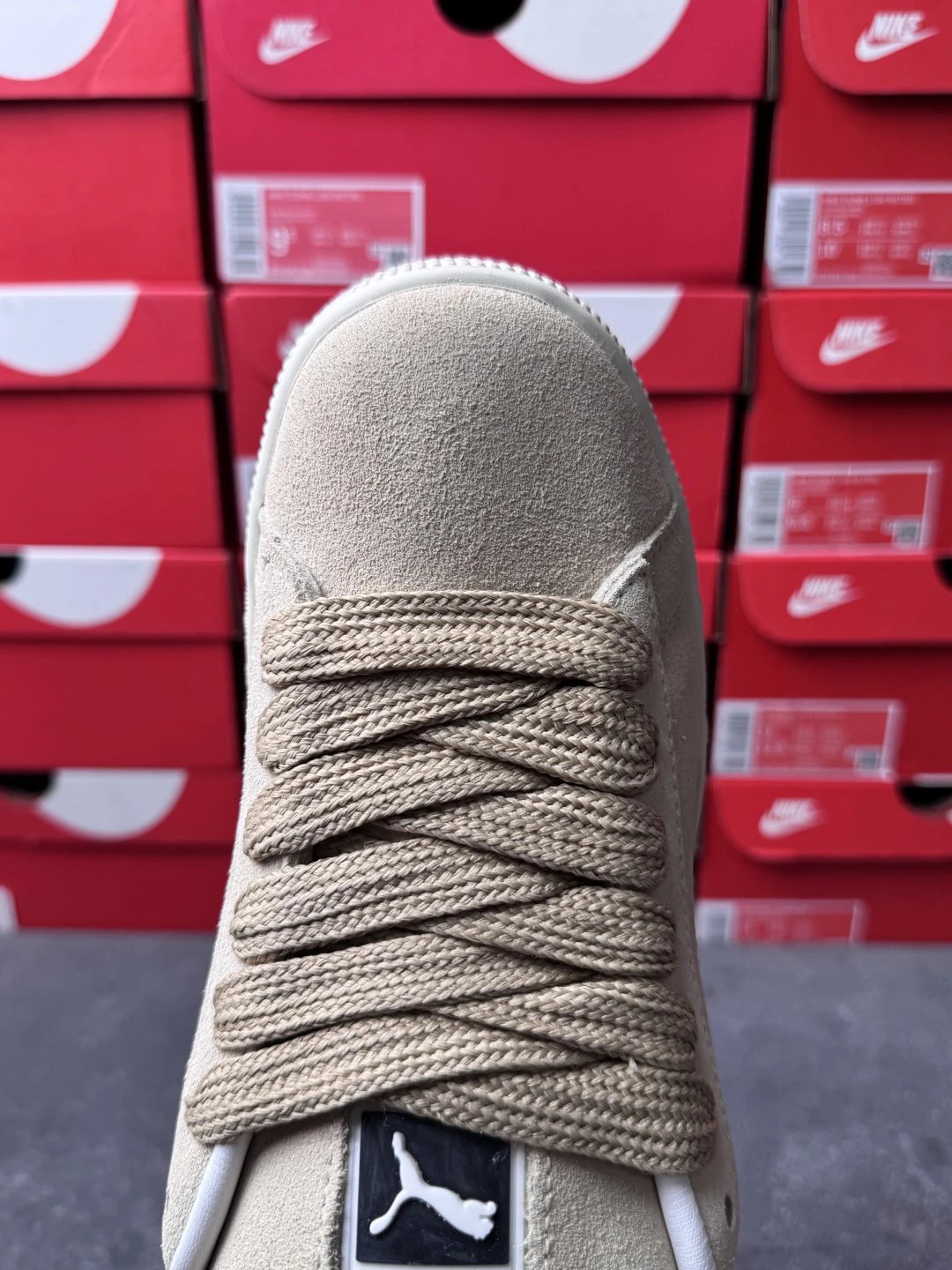 Puma Bread Sneakers Suede Beige - Gallery Image 7 - Detailed View