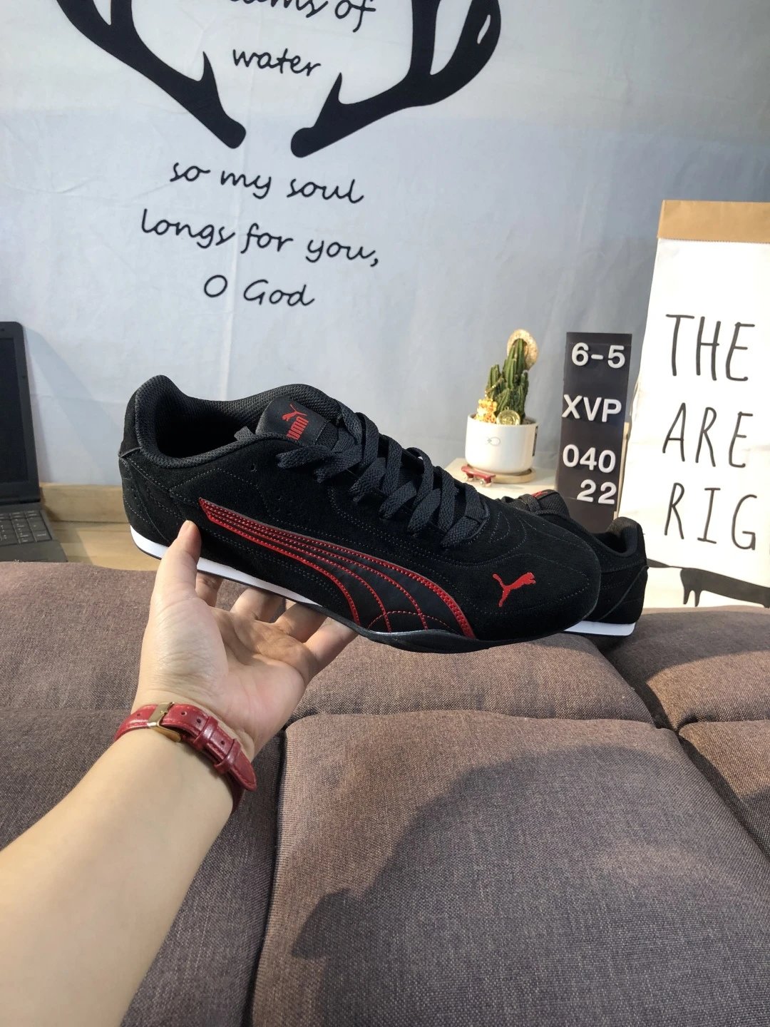 Puma Racing Sneakers Black Red - Gallery Image 7 - Detailed View