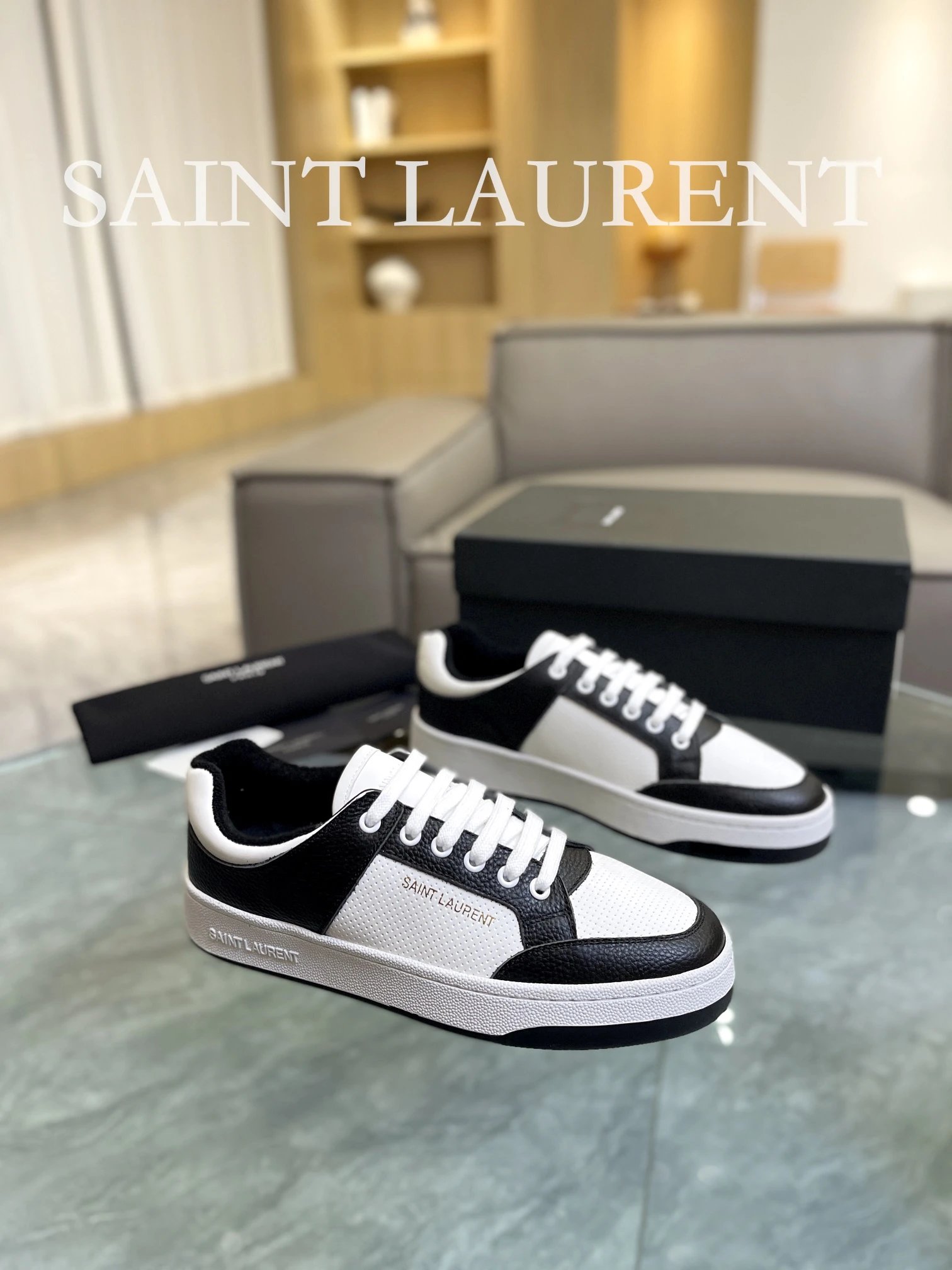 Saint Laurent Black Sneaker Multi - Gallery Image 1 - Detailed View