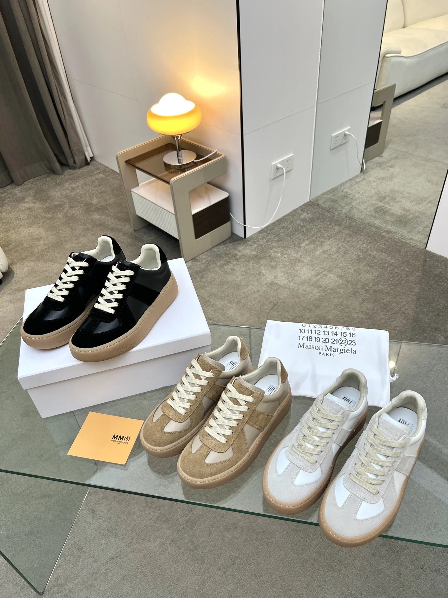 Maison Margiela MM6 Thick Bottom Sneakers Black - Gallery Image 9 - Detailed View