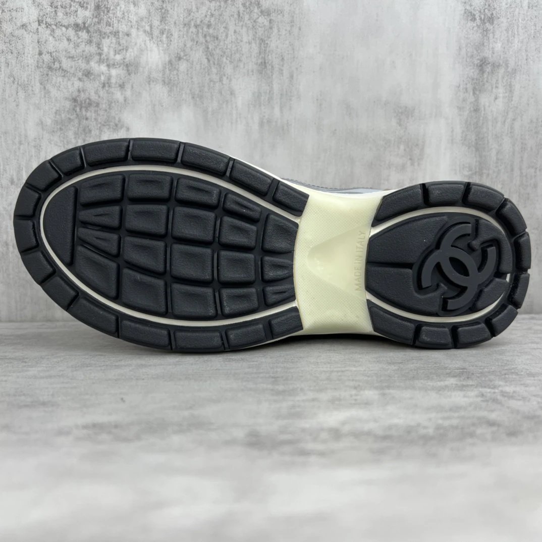 Resort Mesh Leather Sneakers Silver Rose Gold - Gallery Image 8 - Detailed View